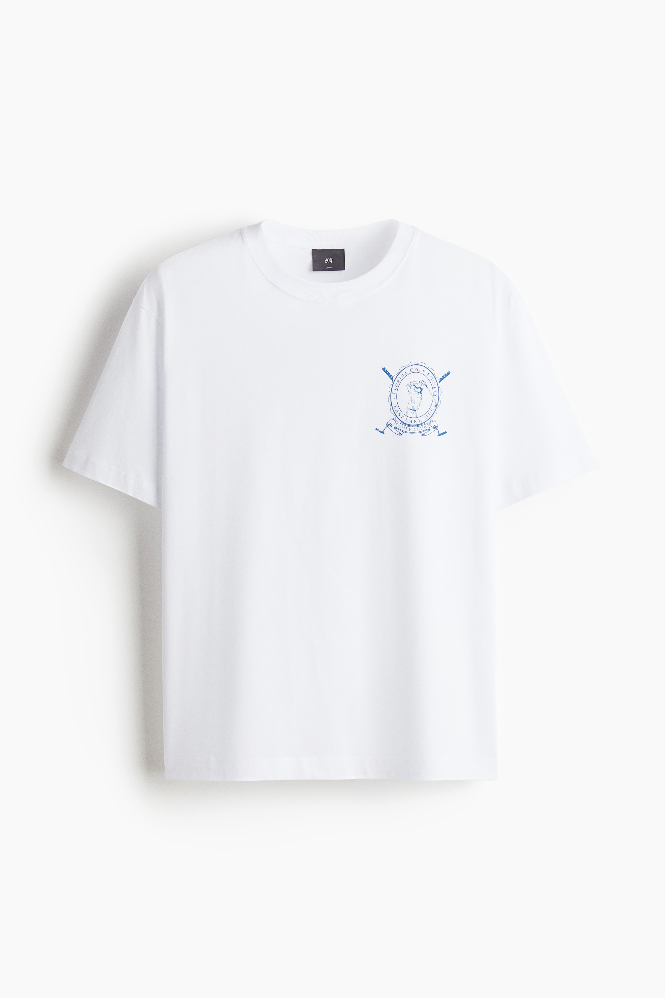 Loose Fit Baskılı Tişört - Beyaz/Florida Golf Society/Siyah/I'm Not in the Mood/Şeftali pembesi/Echo Park/Şeftali pembesi/Posta pulu/Siyah/Keep Your Friends Close