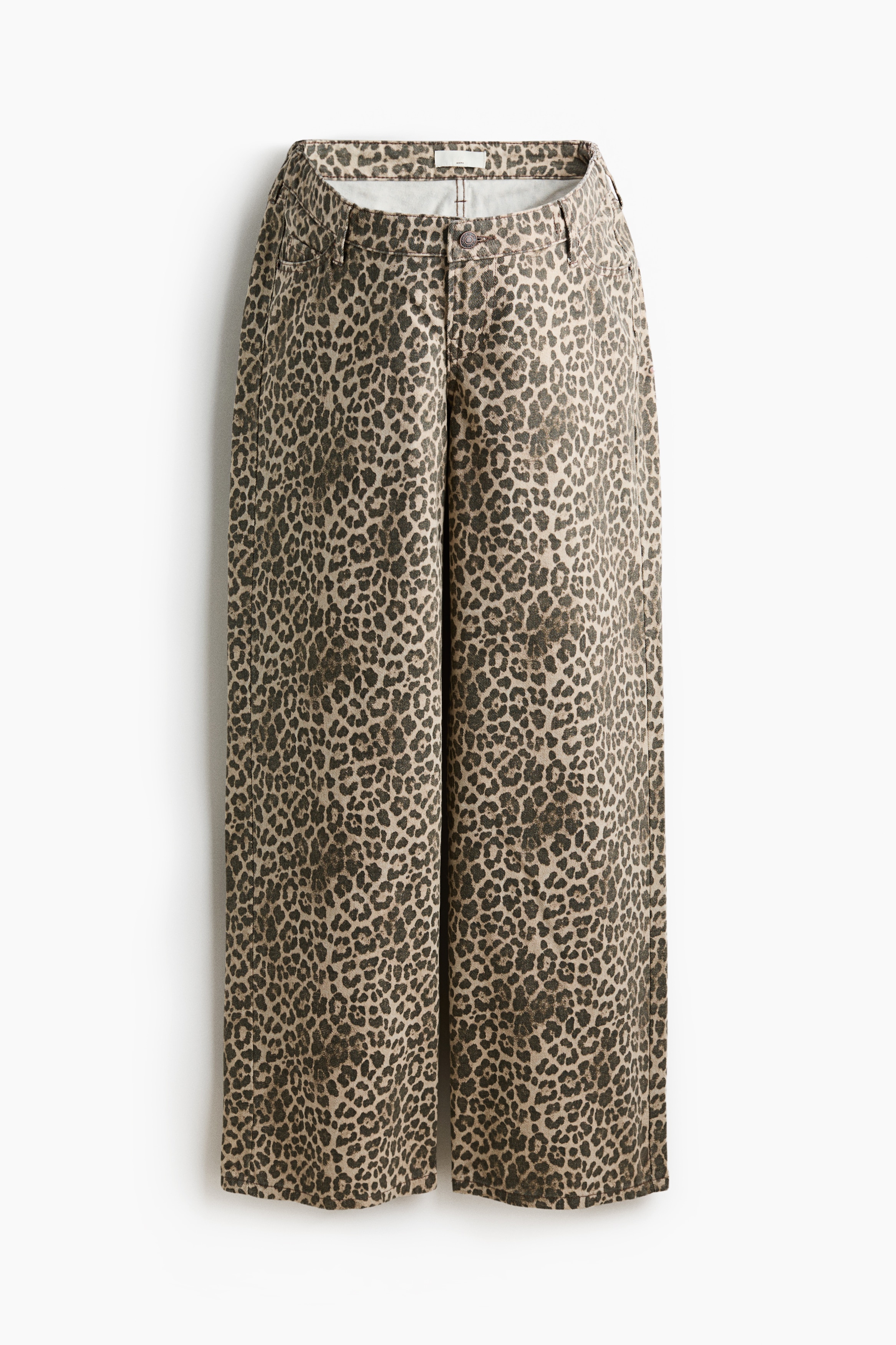 MAMA Wide Low Jeans - Beżowy/Panterka/Niebieski denim/Zieleń khaki/Czarny denim/Jasnoniebieski denim/Szary denim/Niebieski denim/Ciemnoniebieski denim