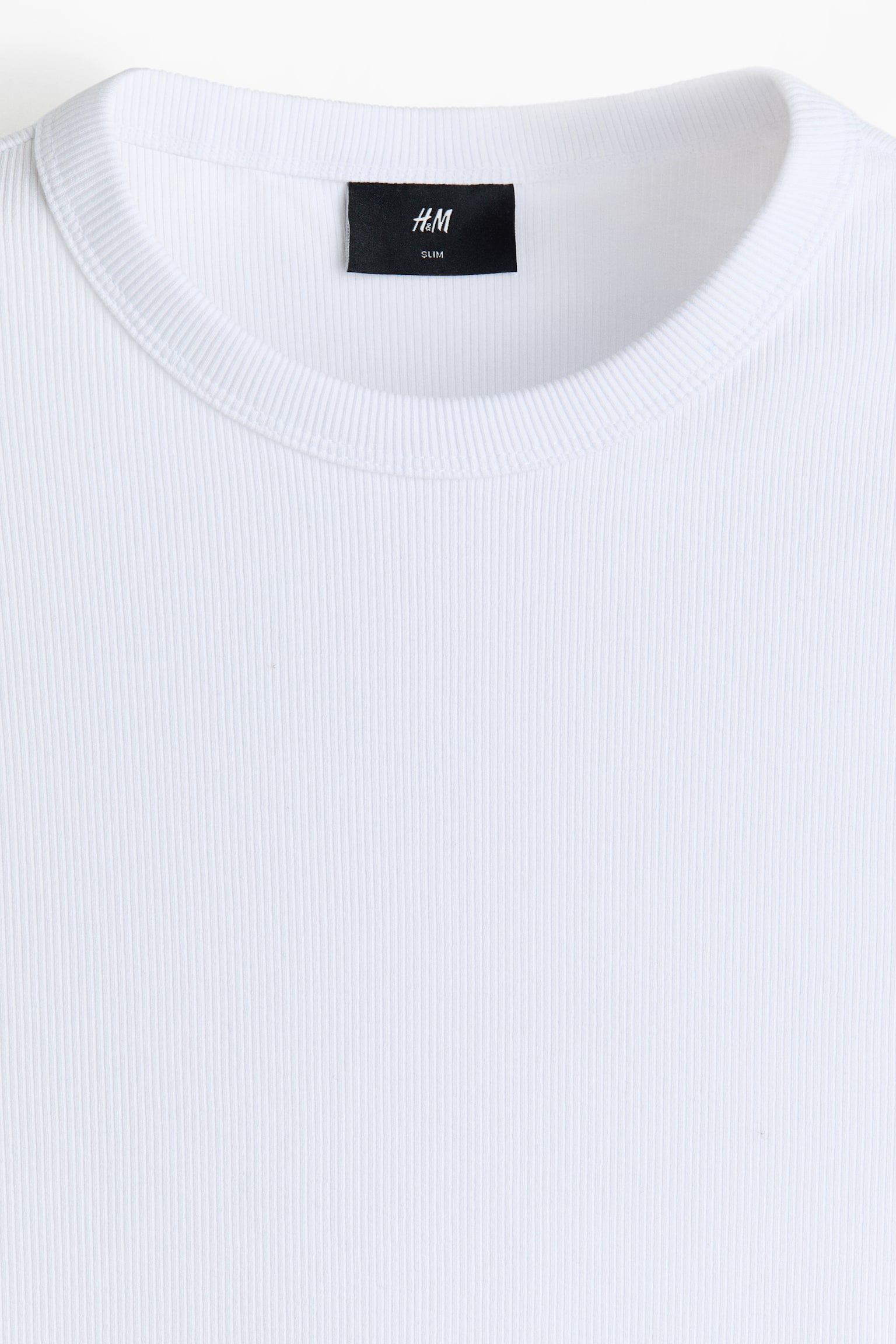 Slim Fit Ribbed T-shirt - 3