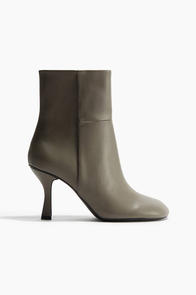 Hohe Stiefeletten - Khakigrün/Schwarz - 1