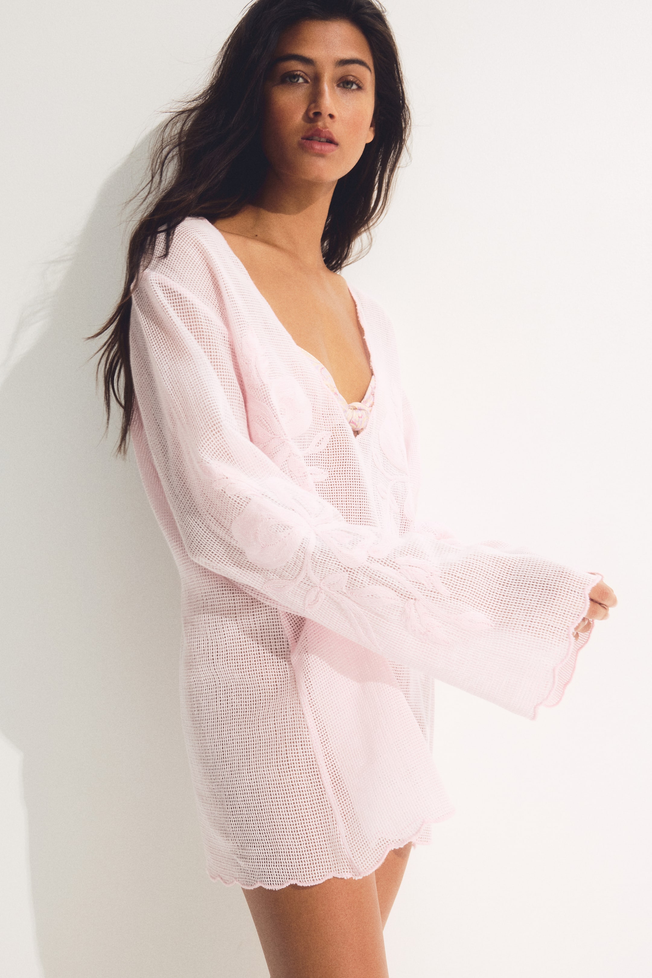 Cotton Mesh Beach Dress