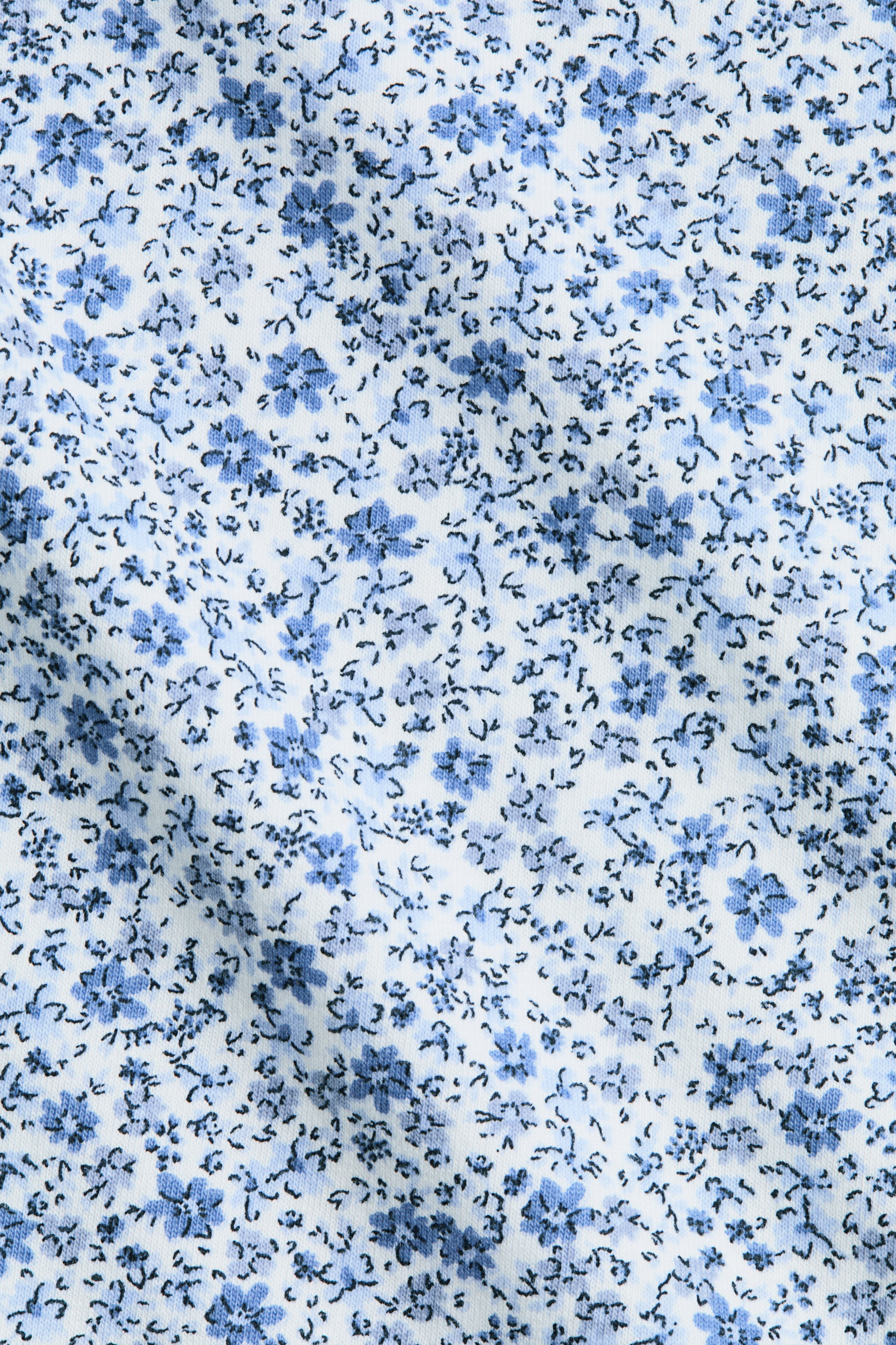 View larger image: Printed Jersey Top - Blue/floral - Kids | H&M US 2