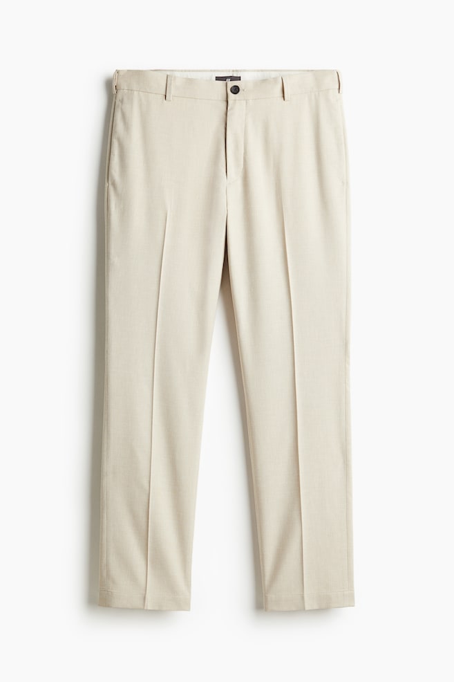Regular Fit Suit Pants - Light beige/Black - 2