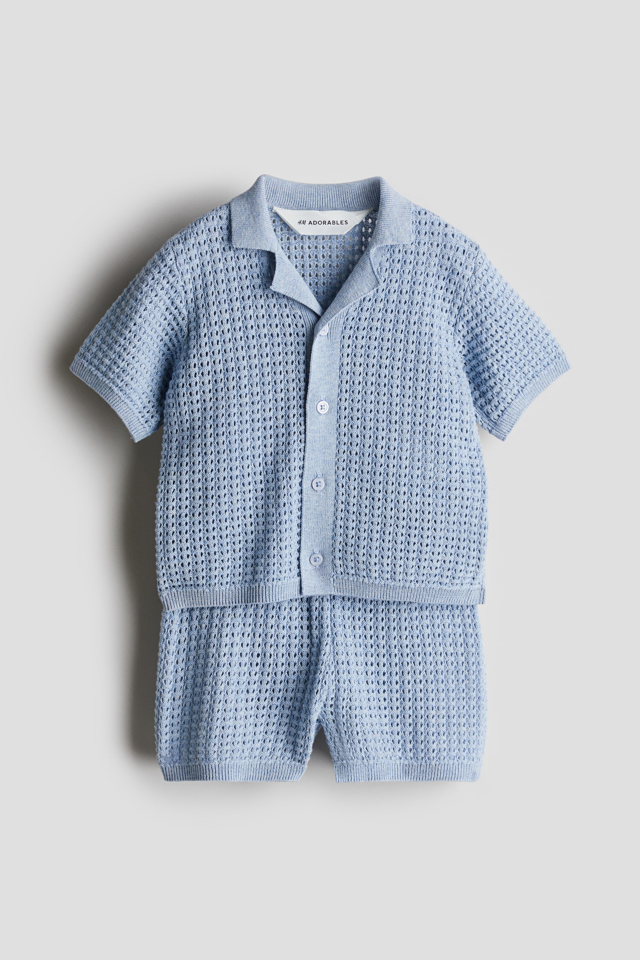 2-piece Pointelle-Knit Cotton Set