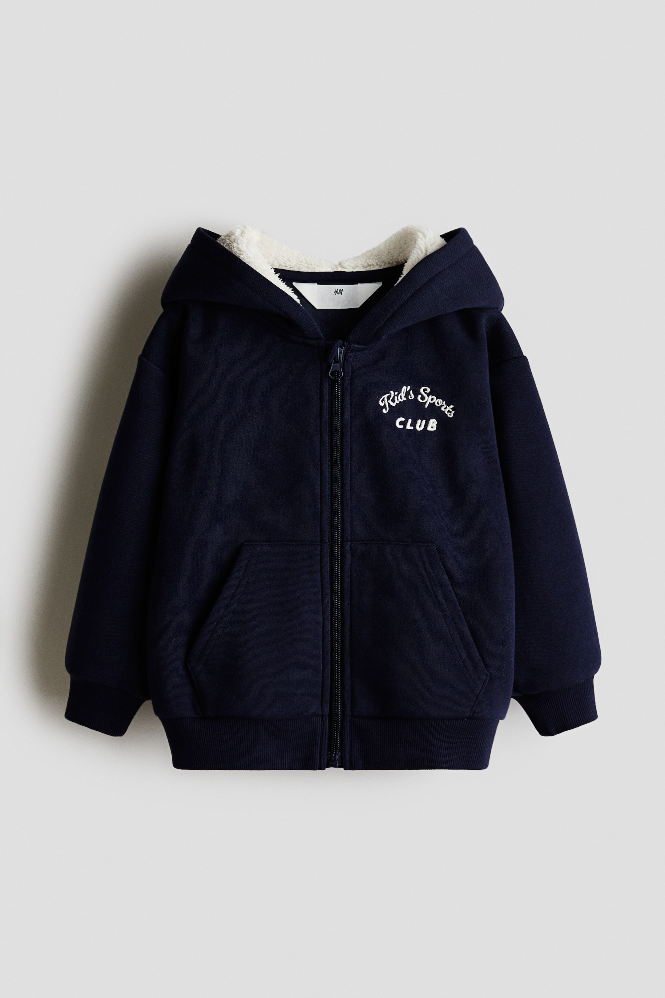 Ver imagen más grande: Chaqueta sudadera con capucha y bordado - Azul marino/Kids Sports Club - NIÑOS | H&M ES 1