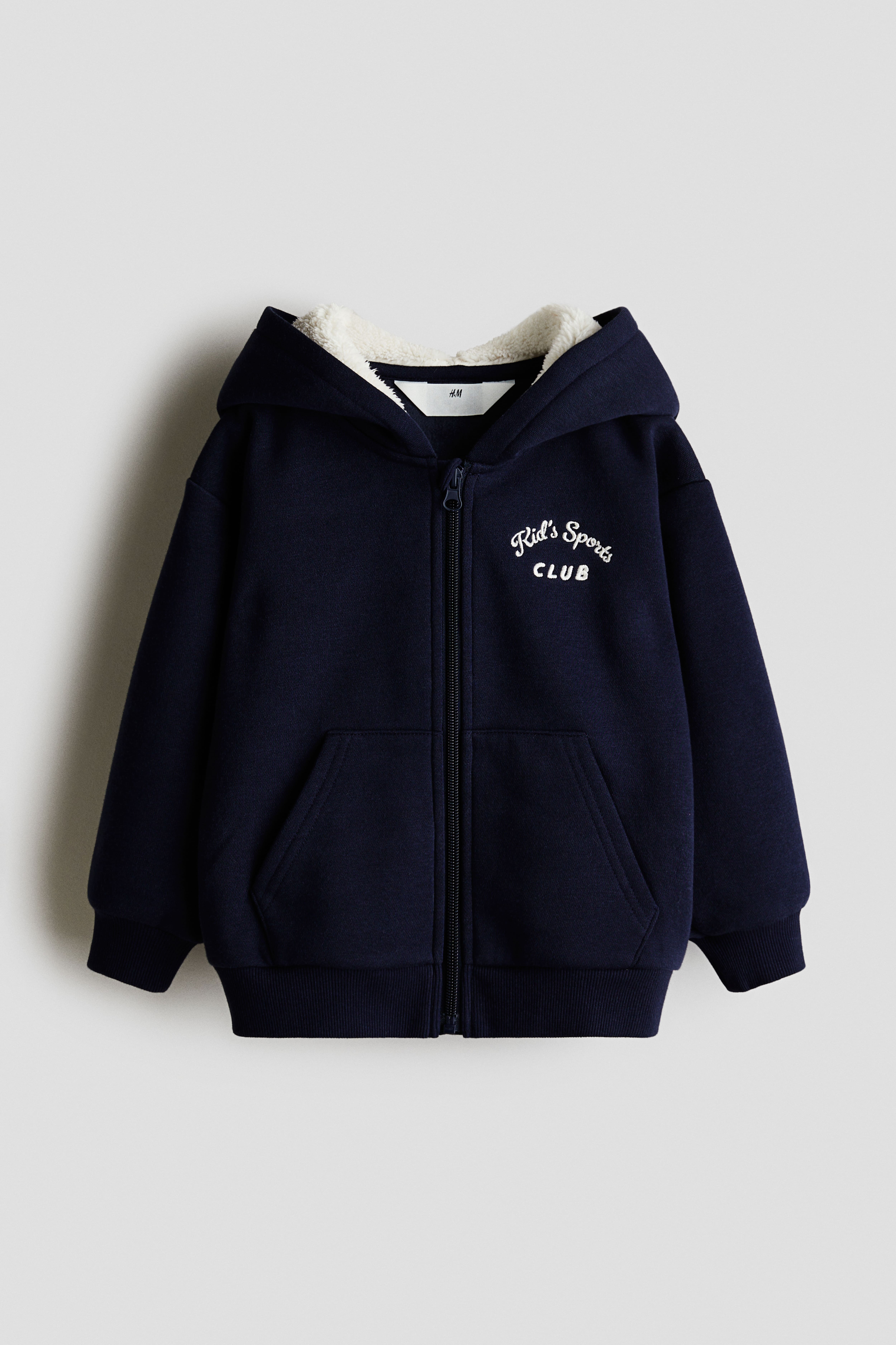 Embroidered-Detail Hooded Jacket
