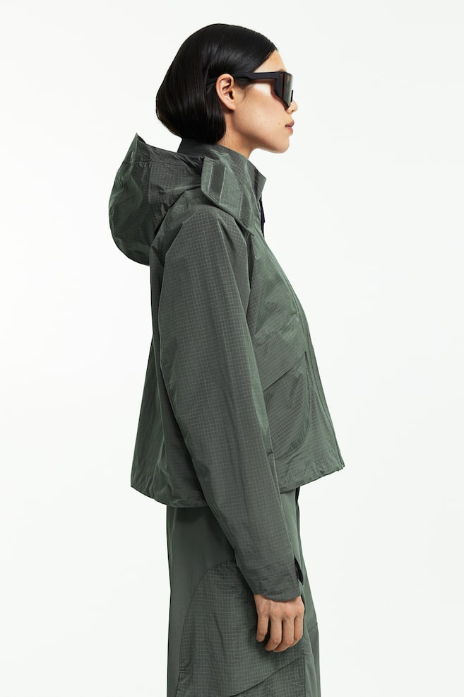 StormMove™ Cropped 2.5-layer shell jacket - Dark khaki green - 8