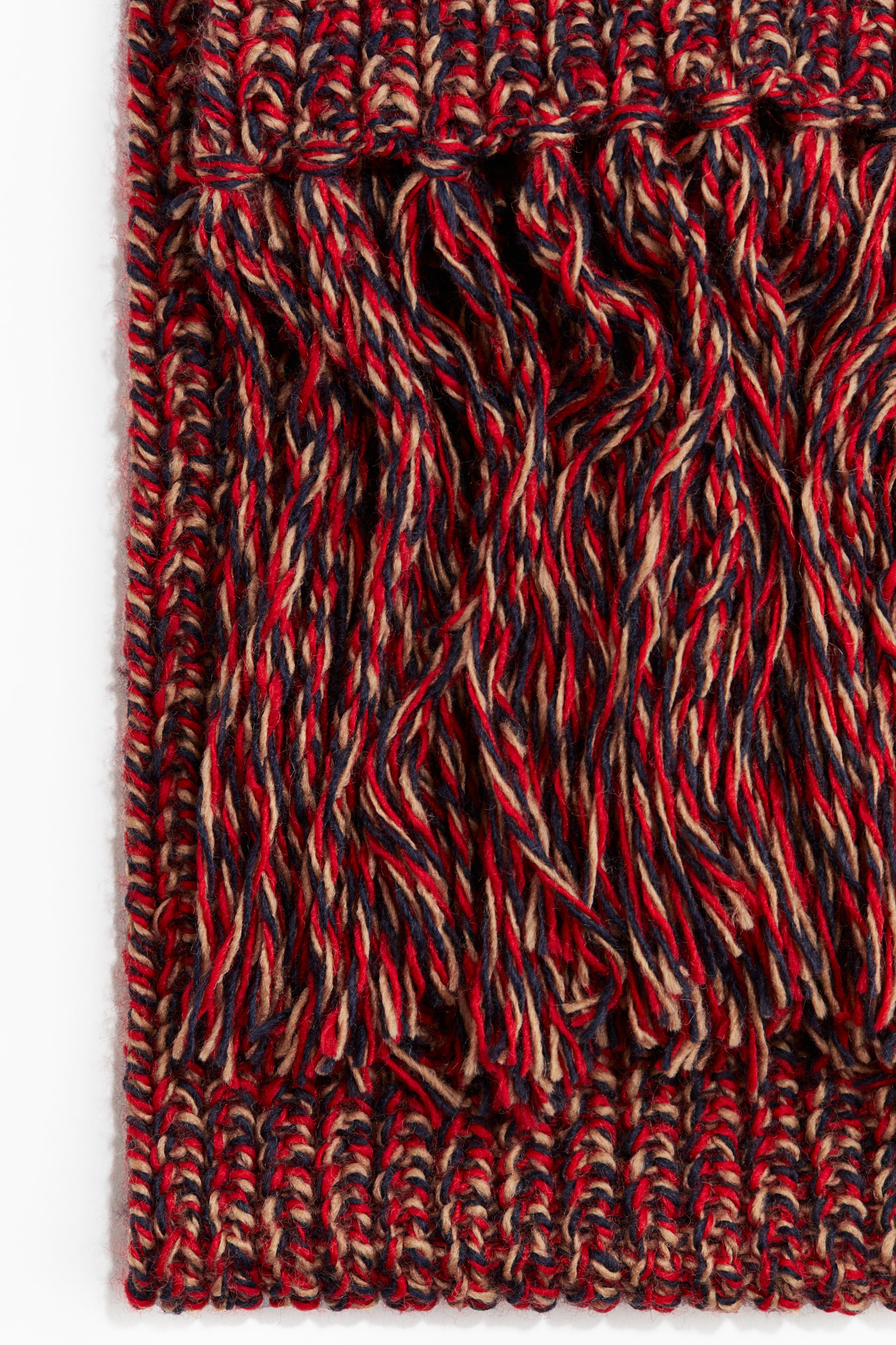 Agrandir l'image: Écharpe en maille épaisse - Rouge/beige/bleu marine - FEMME | H&M BE 2