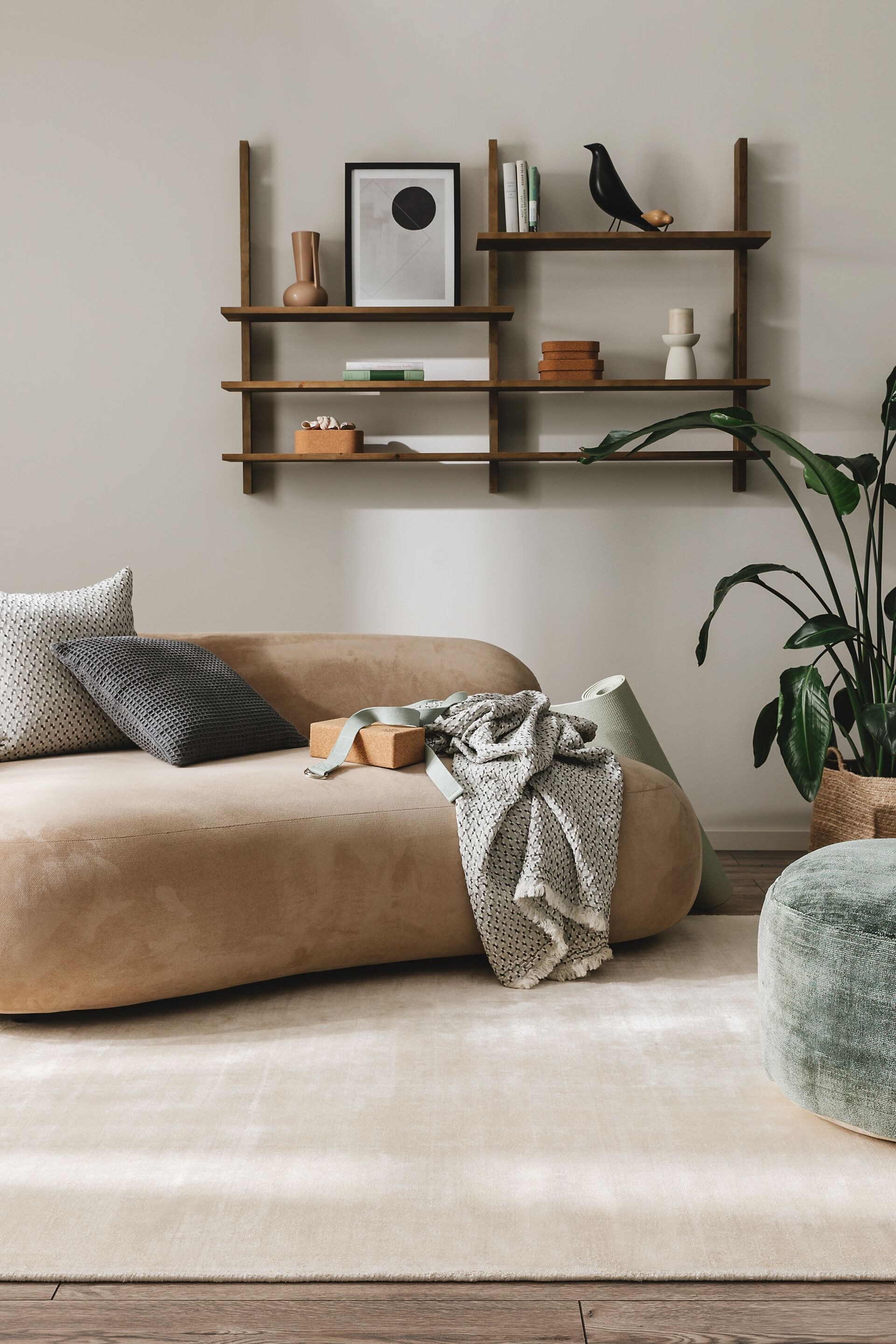Tapete De Viscose Nova - Creme