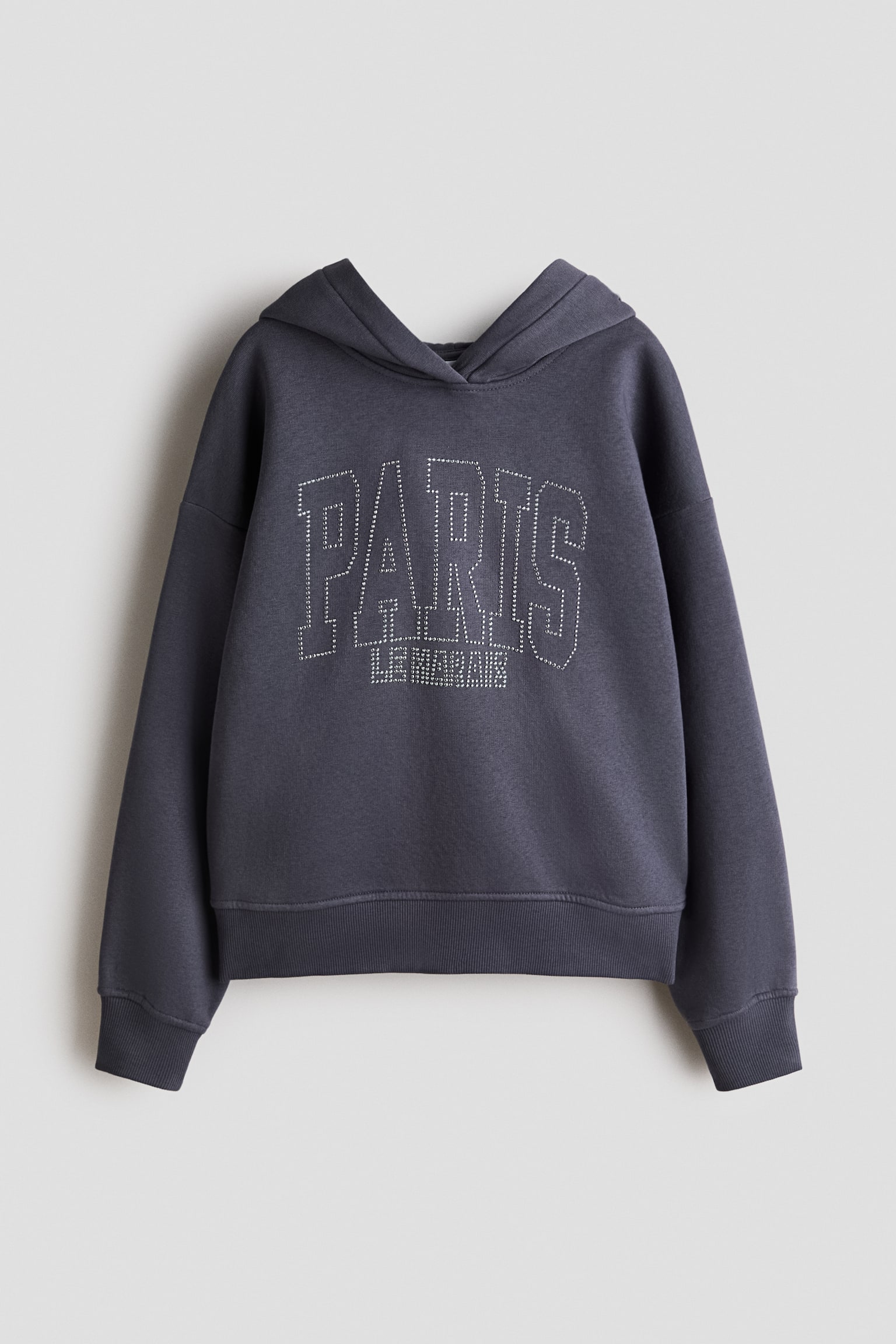 Oversized Hoodie mit Motiv - Hellgraumeliert/Paris/Helllila/Los Angeles/Weiss/Ski Club/Dunkelgrau/Paris Amour/Weiss/Palermo/Hellgraumeliert/Cupcake/Hellblau/Amour