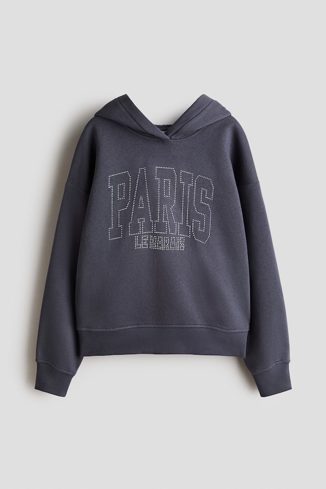 Oversized motif-detail hoodie - Dark grey marl/Paris/Cream/Dalmatian/White/Palermo/Dark grey/Paris Amour/Light purple/Los Angeles - 1