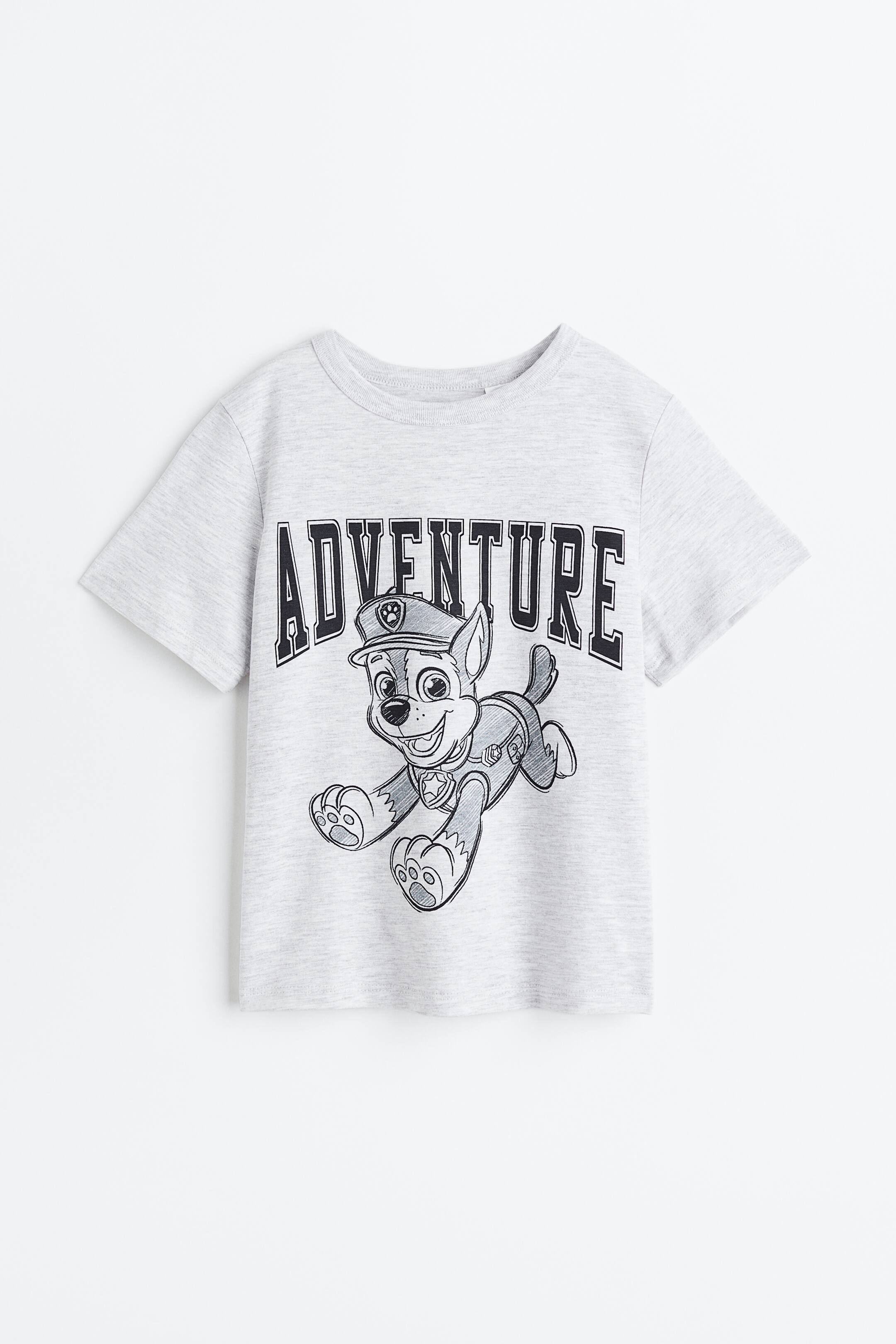 View larger image: Printed cotton T-shirt - Light grey marl/Paw Patrol - Kids | H&M IN 1