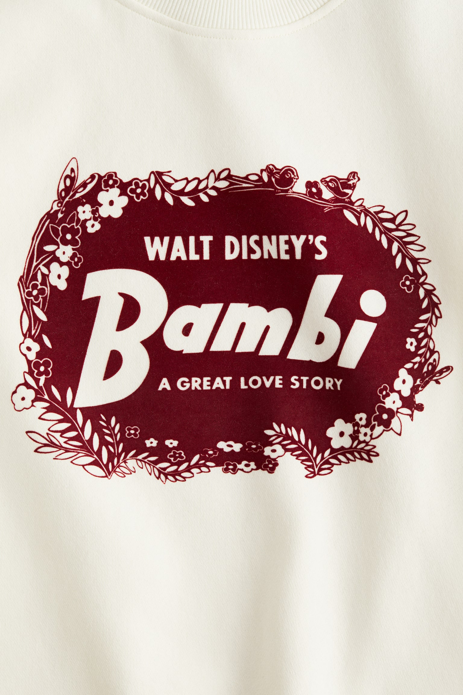 Áo nỉ in hình - Màu trắng/Bambi - 6