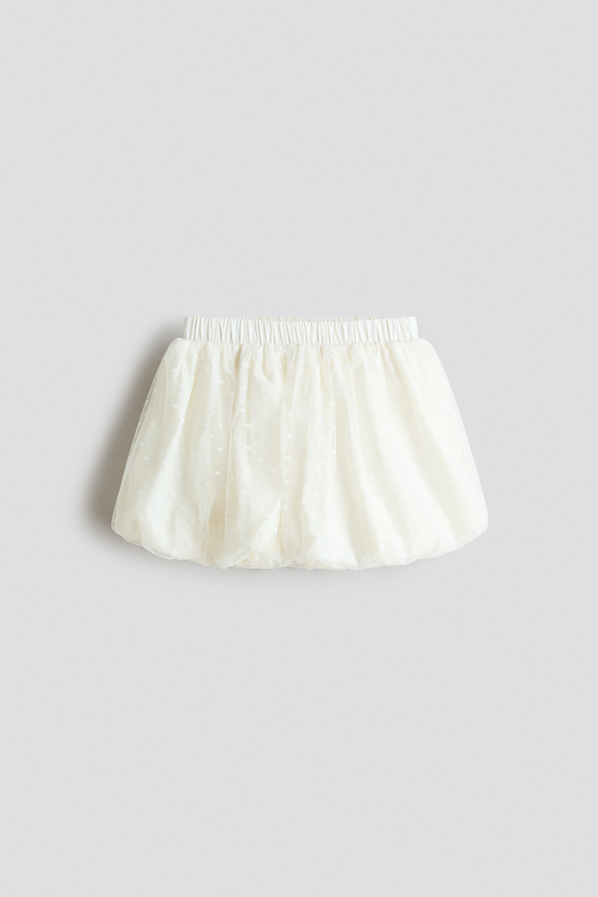 チュールバルーンスカート - ホワイト