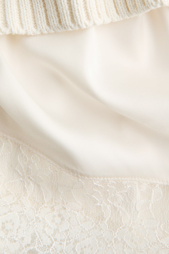 Layered Sweater-Cream - 3