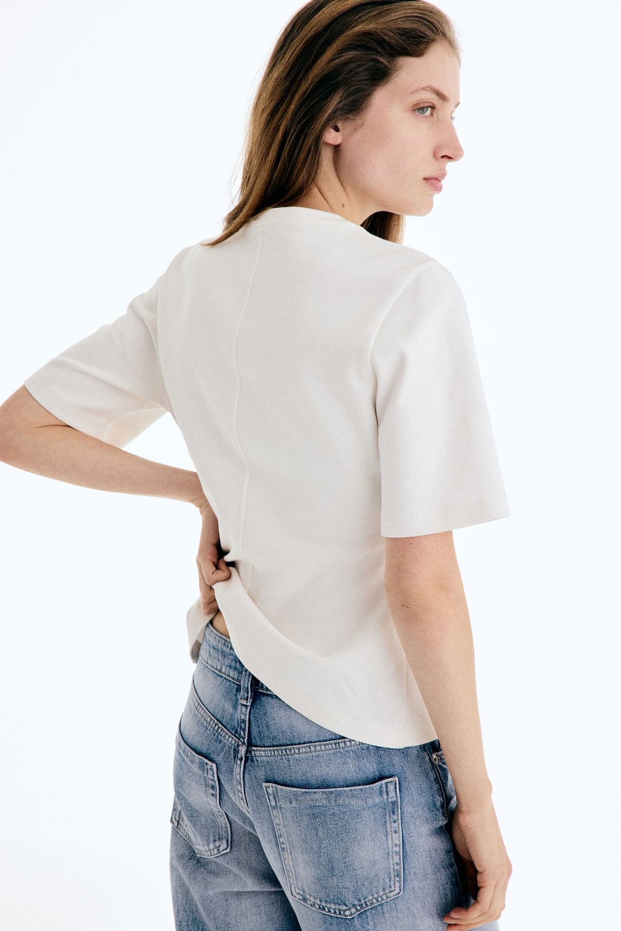 Tapered-Waist Interlock T-Shirt - image 5