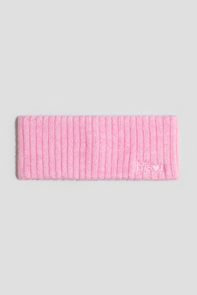 刺繍ディテール リブヘッドバンド
