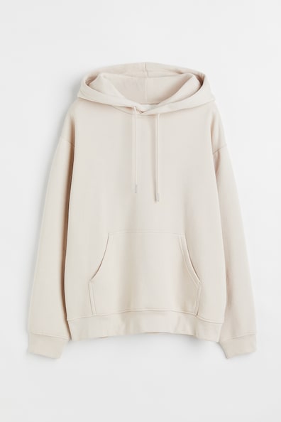 Hooded top - Long sleeve - Regular length - Light beige - Ladies | H&M GB