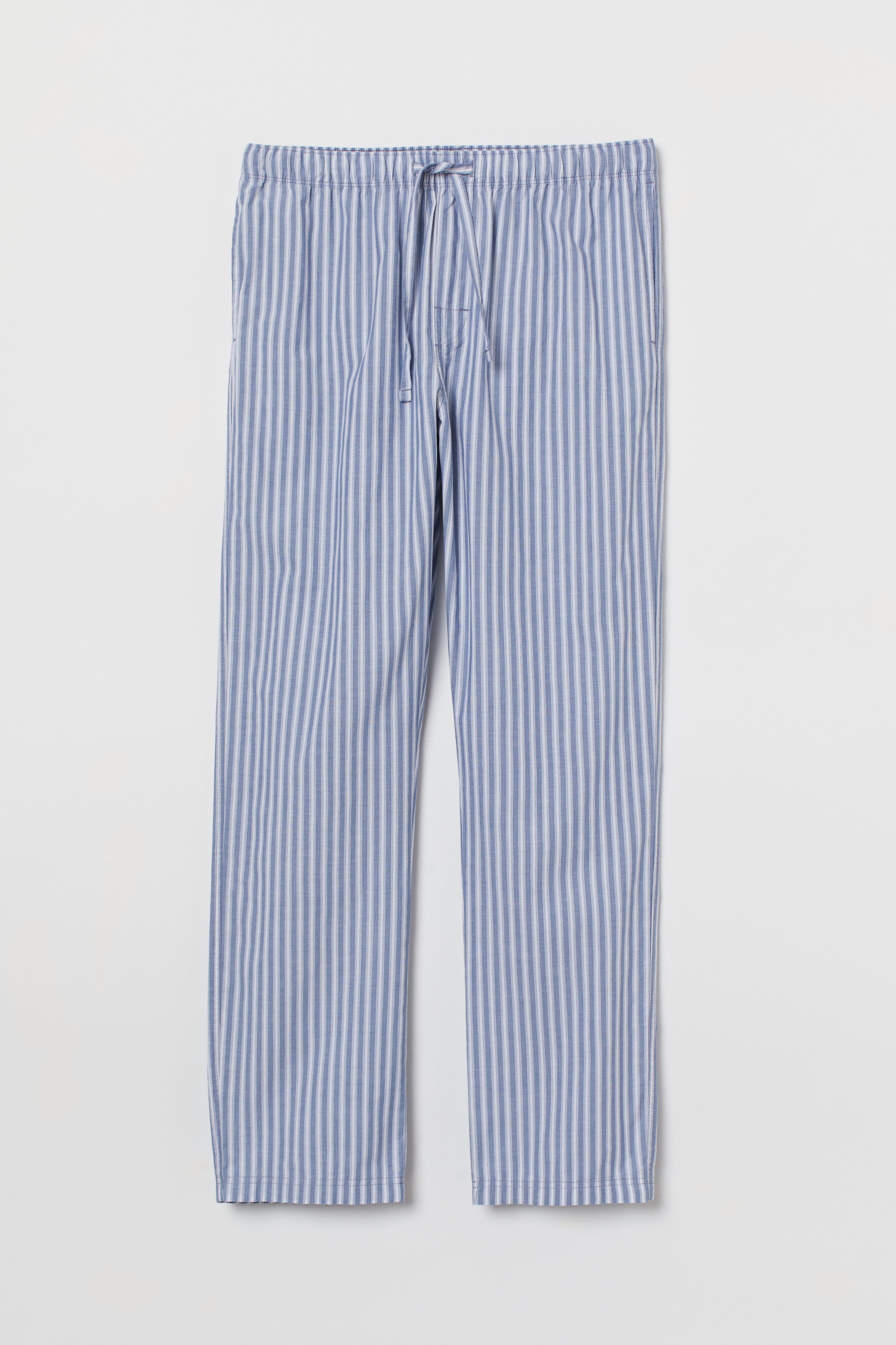 H&m fashion blue and white striped pants