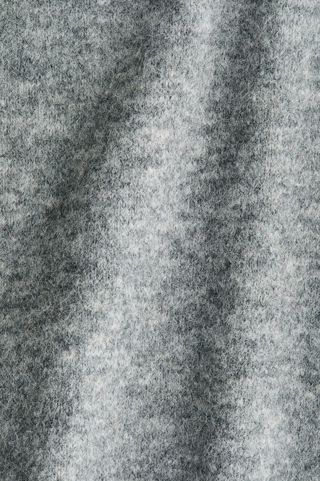 Jacquard-Motif Sweater-Gray melange/Adore - 3