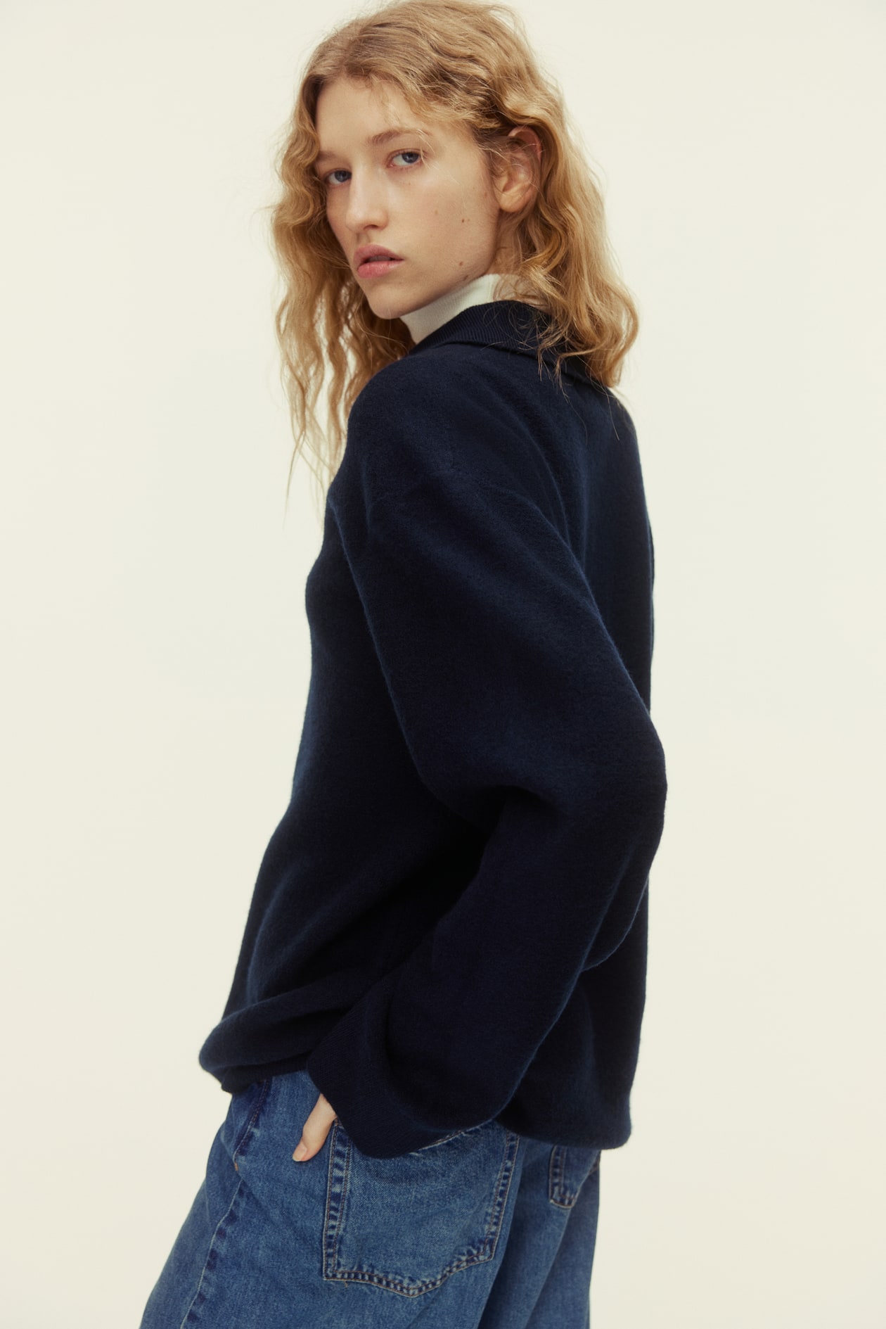 Wool Polo Sweater - image 3