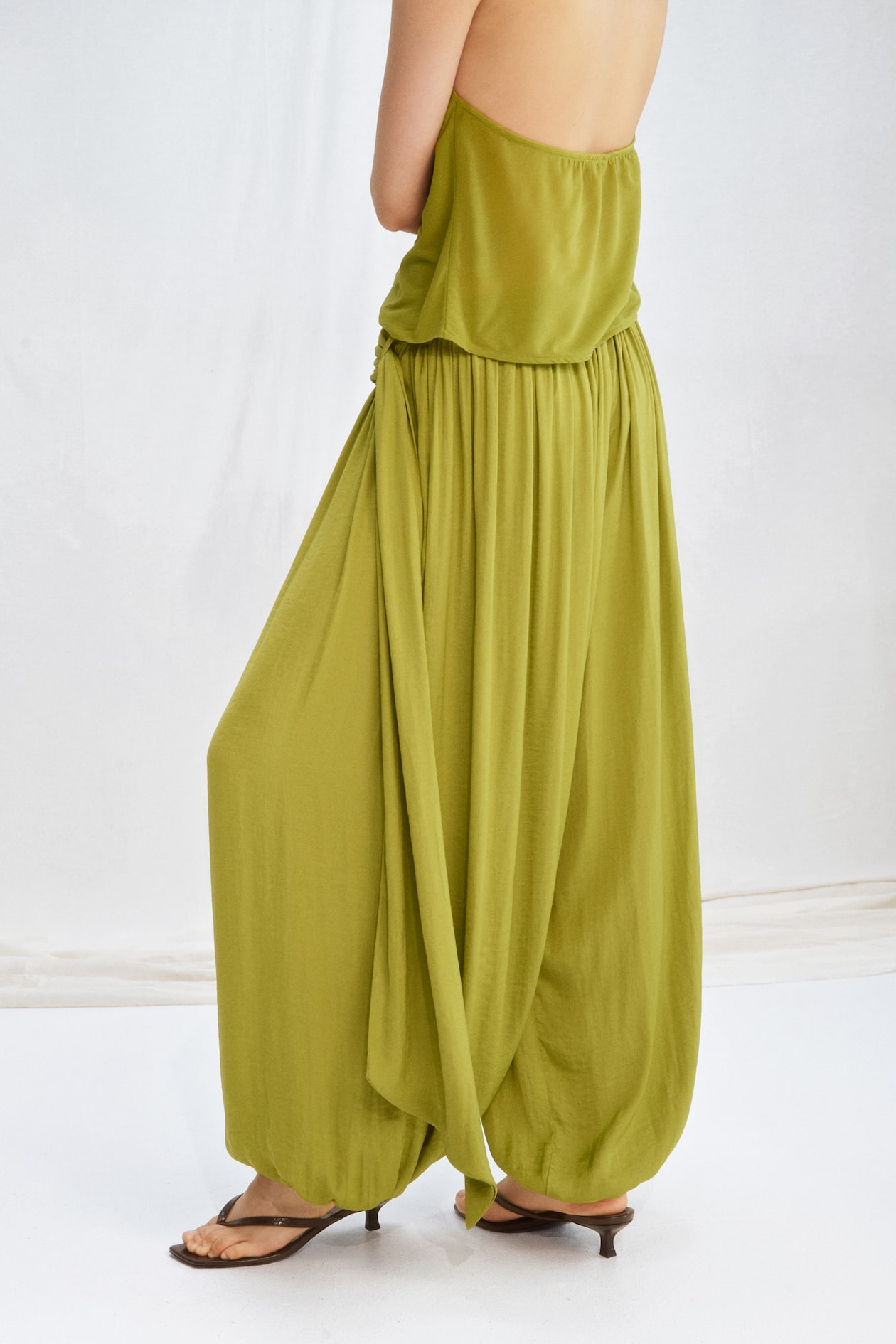 Draped-Panel Balloon-Leg Pants - image 4