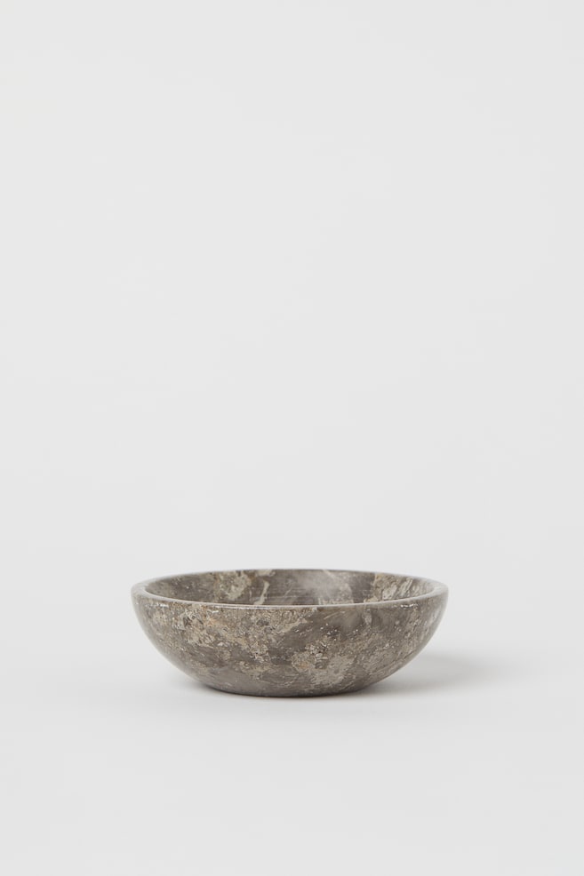 Marble salt bowl - Grey/Marble-patterned - 1