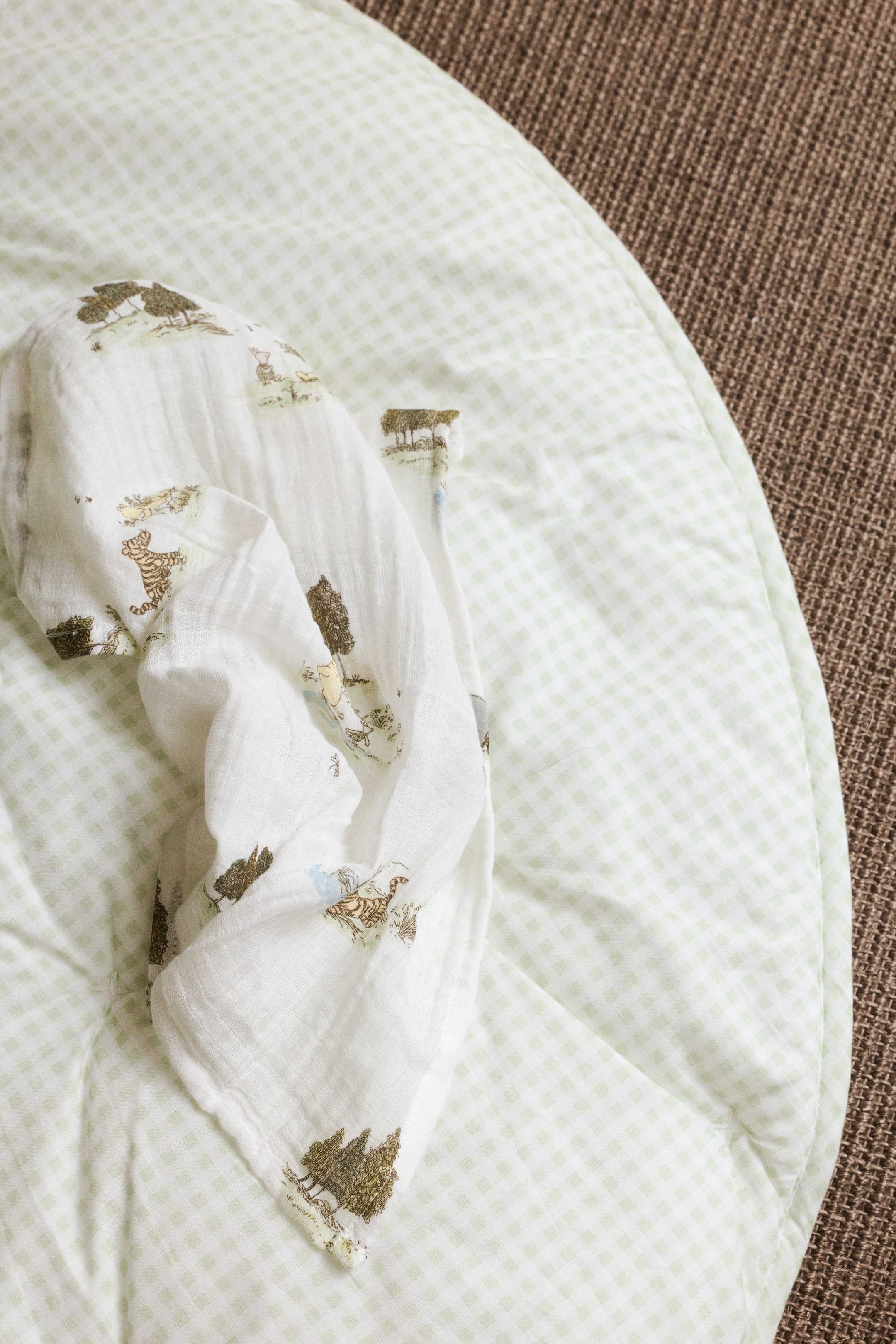 View larger image: 2-pack patterned muslin cloths - Light green/Winnie the Pooh - Home All | H&M 1