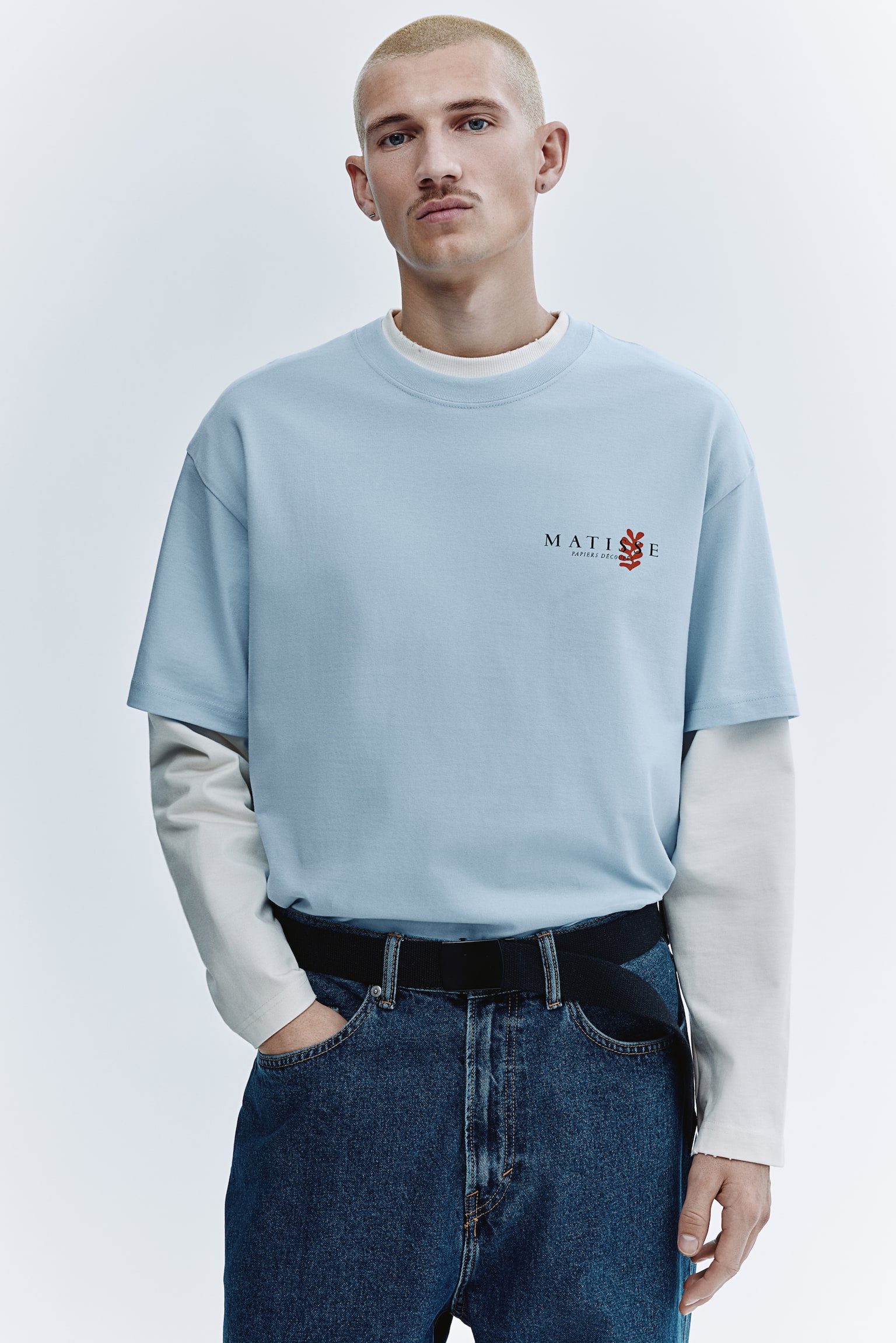 Loose Fit Printed T-shirt - Light blue/apoh/Black/Nirvana/Black/Spider-Man - 3