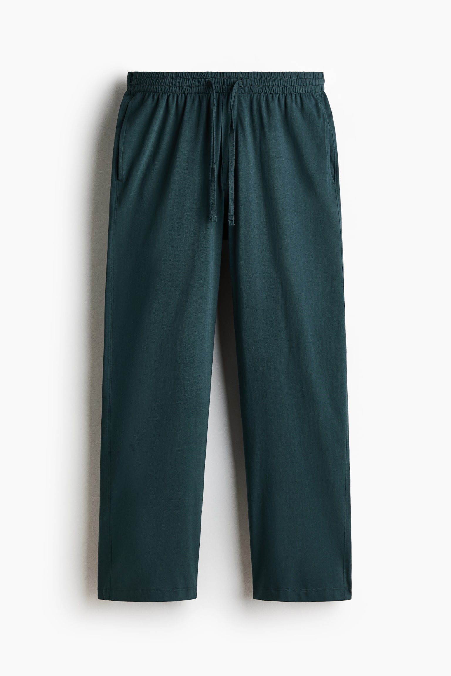 Žerzejové kalhoty Relaxed Fit - Tmavě tyrkysová/Světle šedý melír/Black - 1