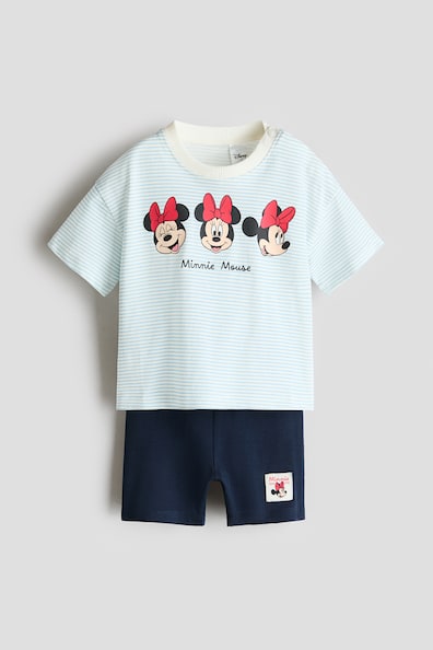 プリントデザイン コットン2アイテムセット