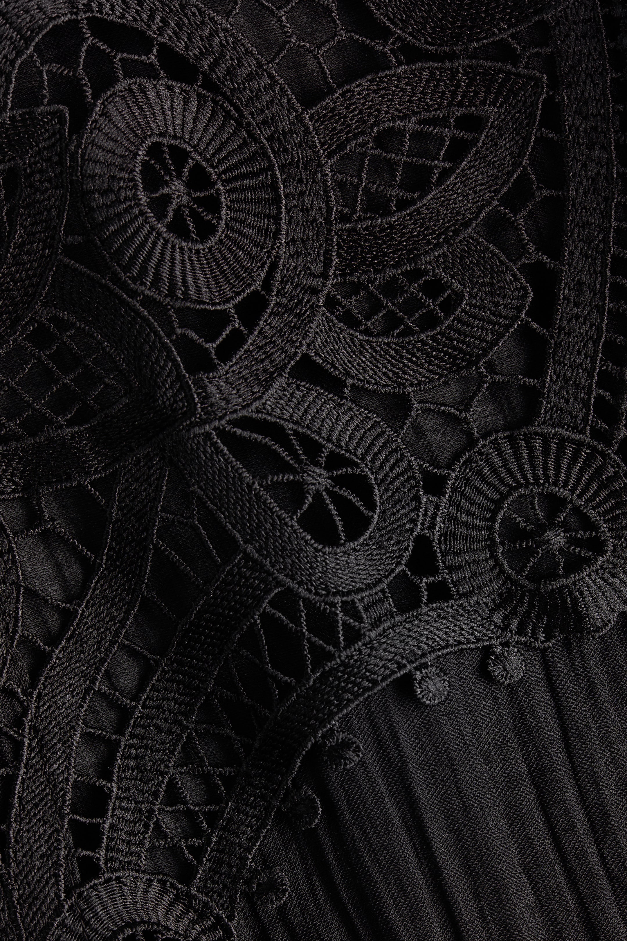 Lace-Yoke Blouse