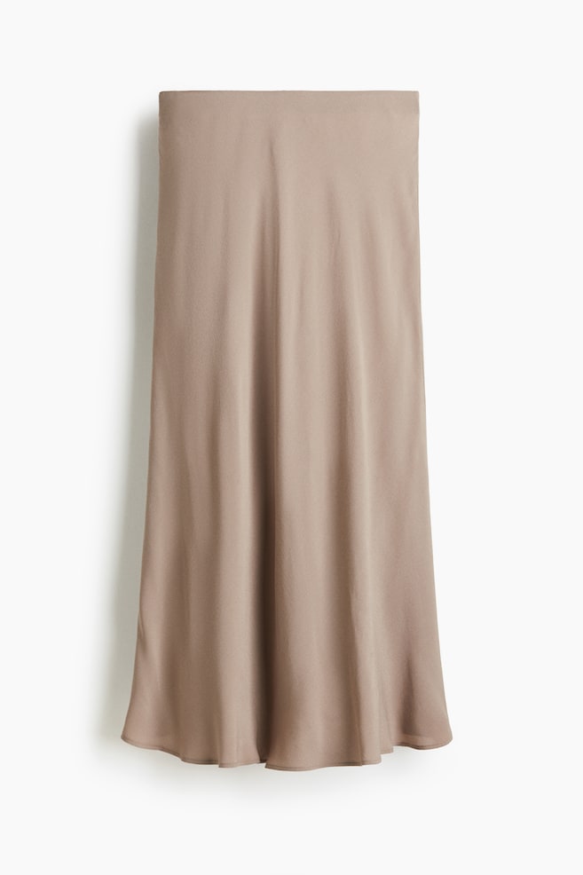 Flared slip skirt - Beige/Dark beige/Leopard print/Black - 1