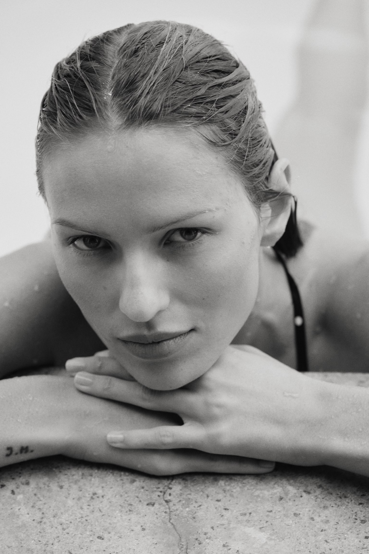 Padded triangle bikini top - Black/Polka dot/Light beige/Tie-dye/White/Black patterned - 4