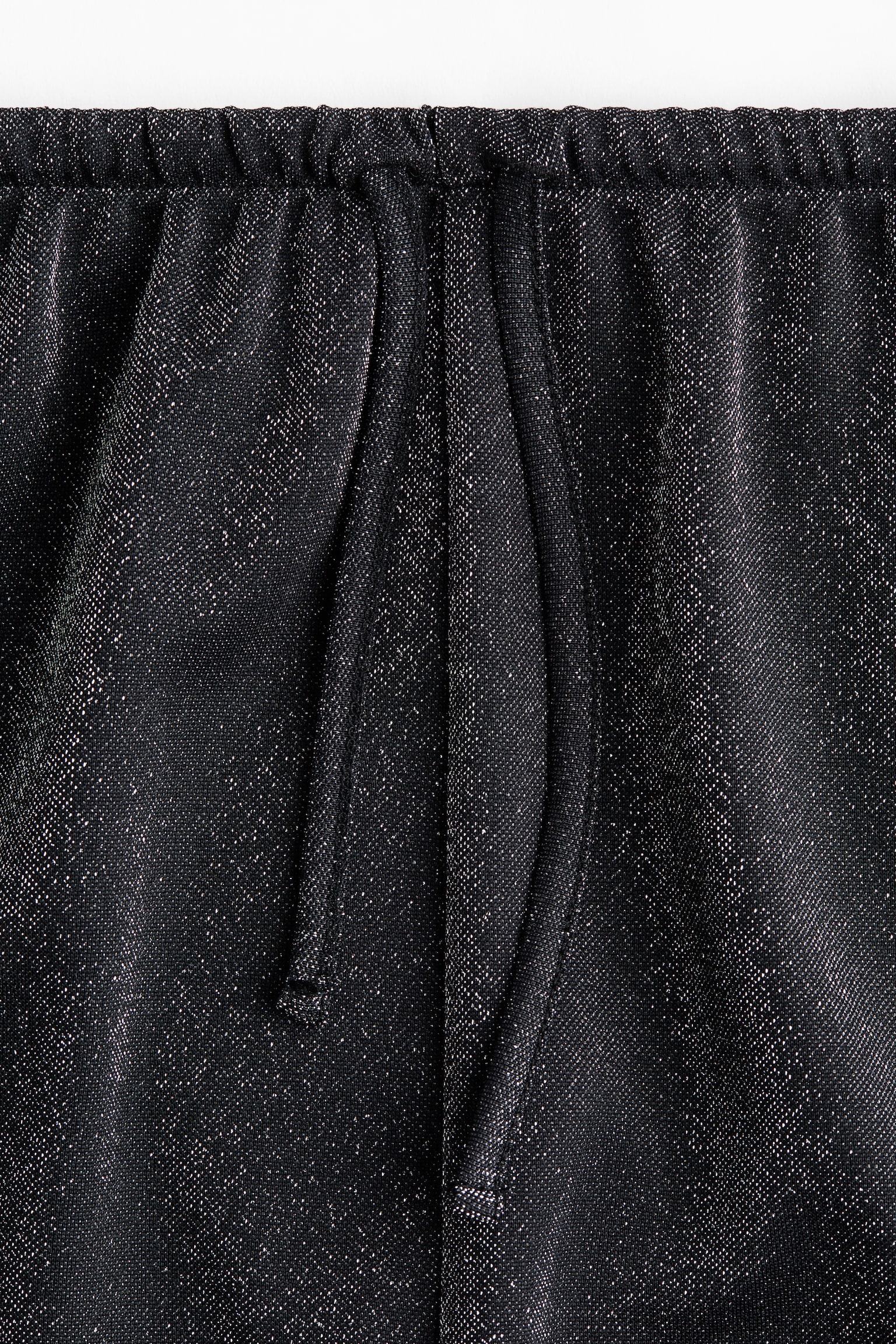 Παντελόνι με όγκο και χρυσοκλωστή - Μαύρο - 6