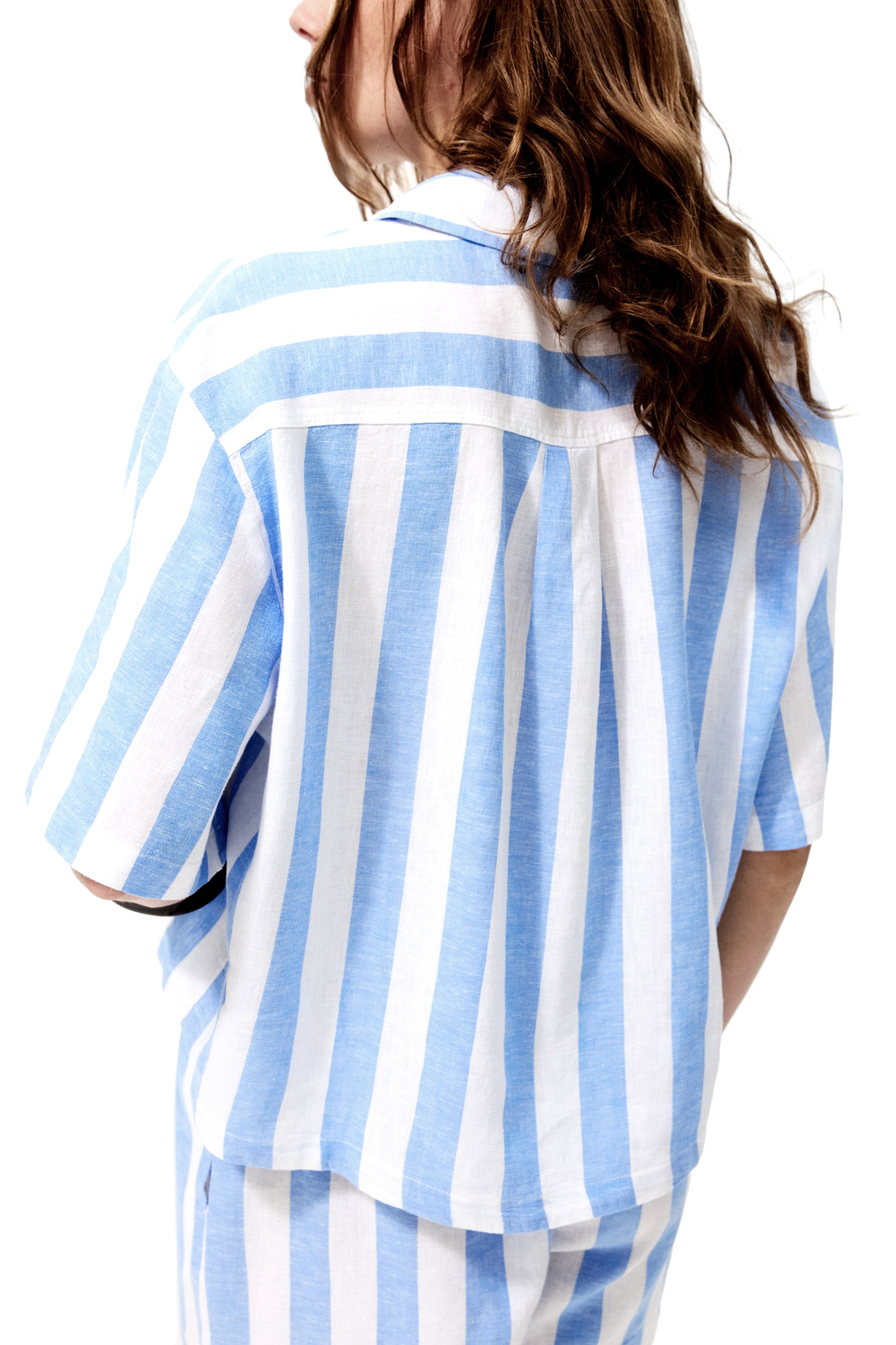 Oversized Linen-Blend Shirt