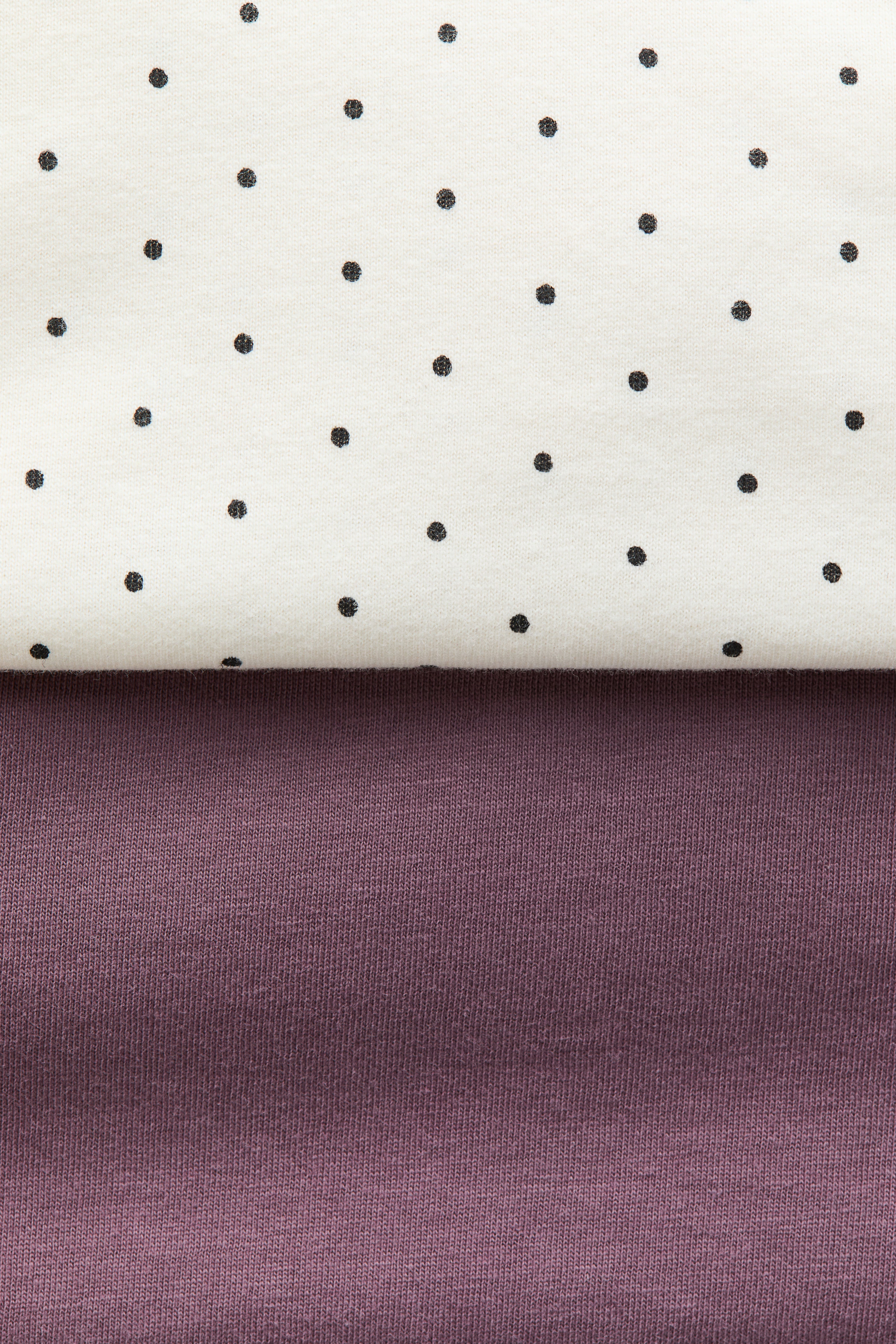 Lot de 2 hauts en coton avec col