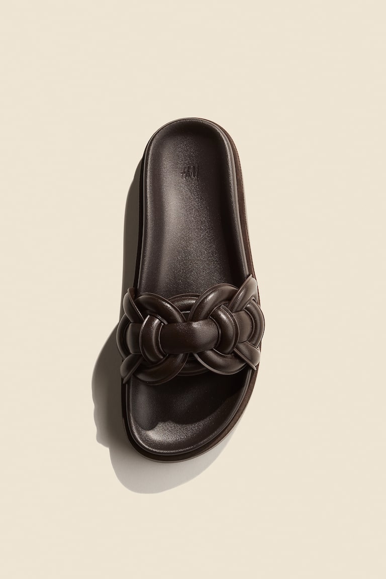 HM 26S H HIGH HEEL SANDALS 90MM IN BROWN CALFSKIN