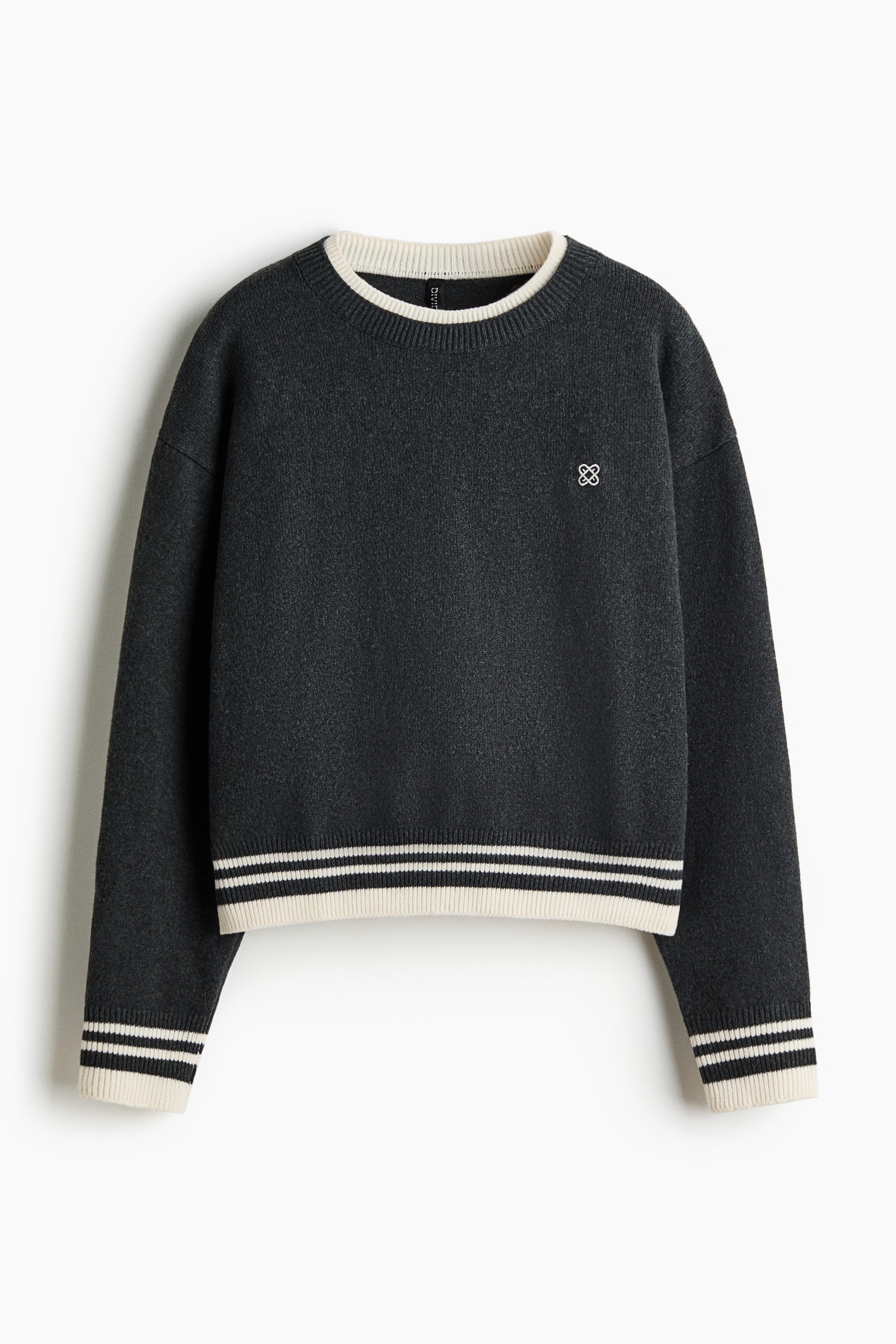 拡大画像を表示: Layered-look jumper - ダークグレー - レディース | H&M JP 5