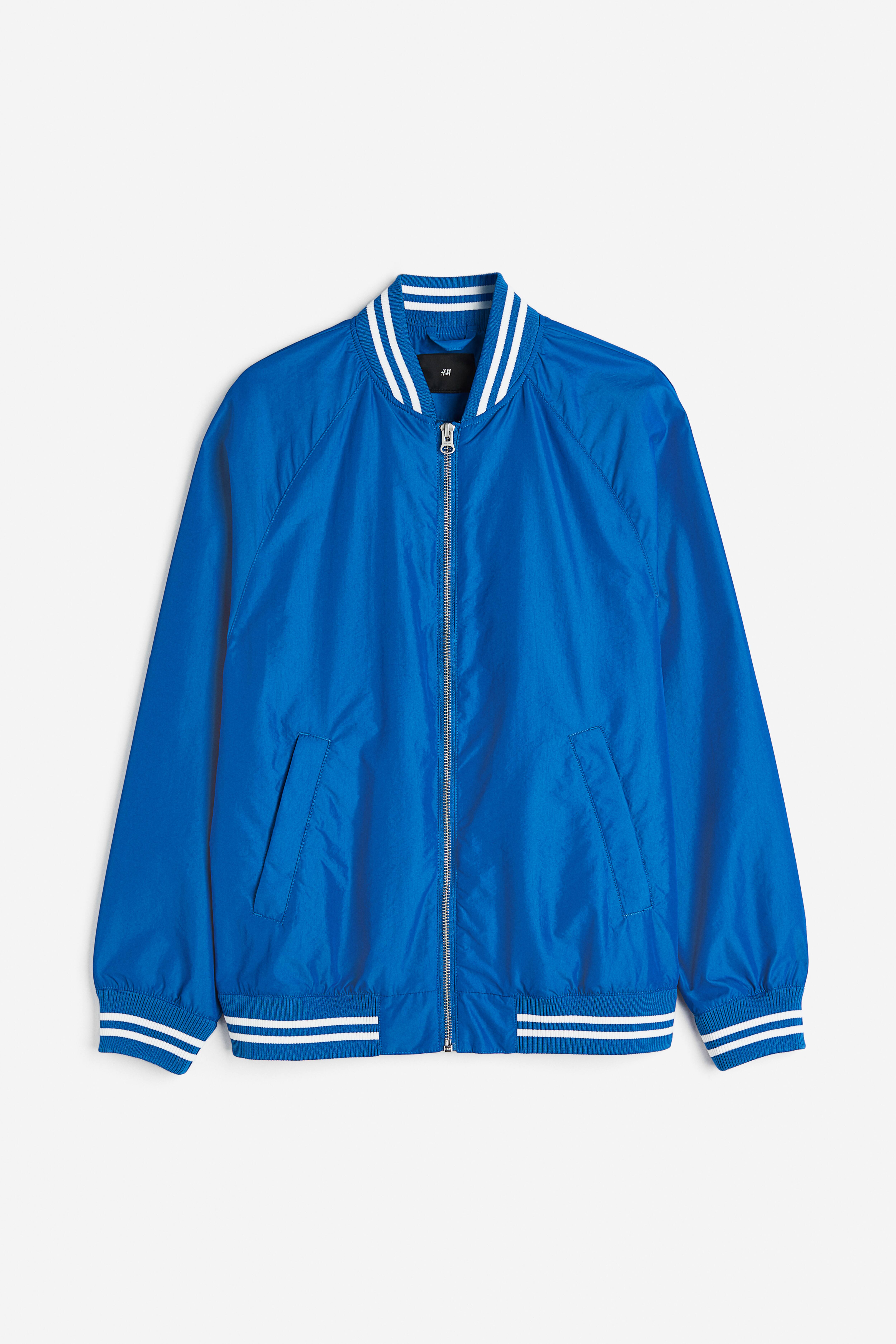 Bomber Jacket - Bright blue - Men | H&M US