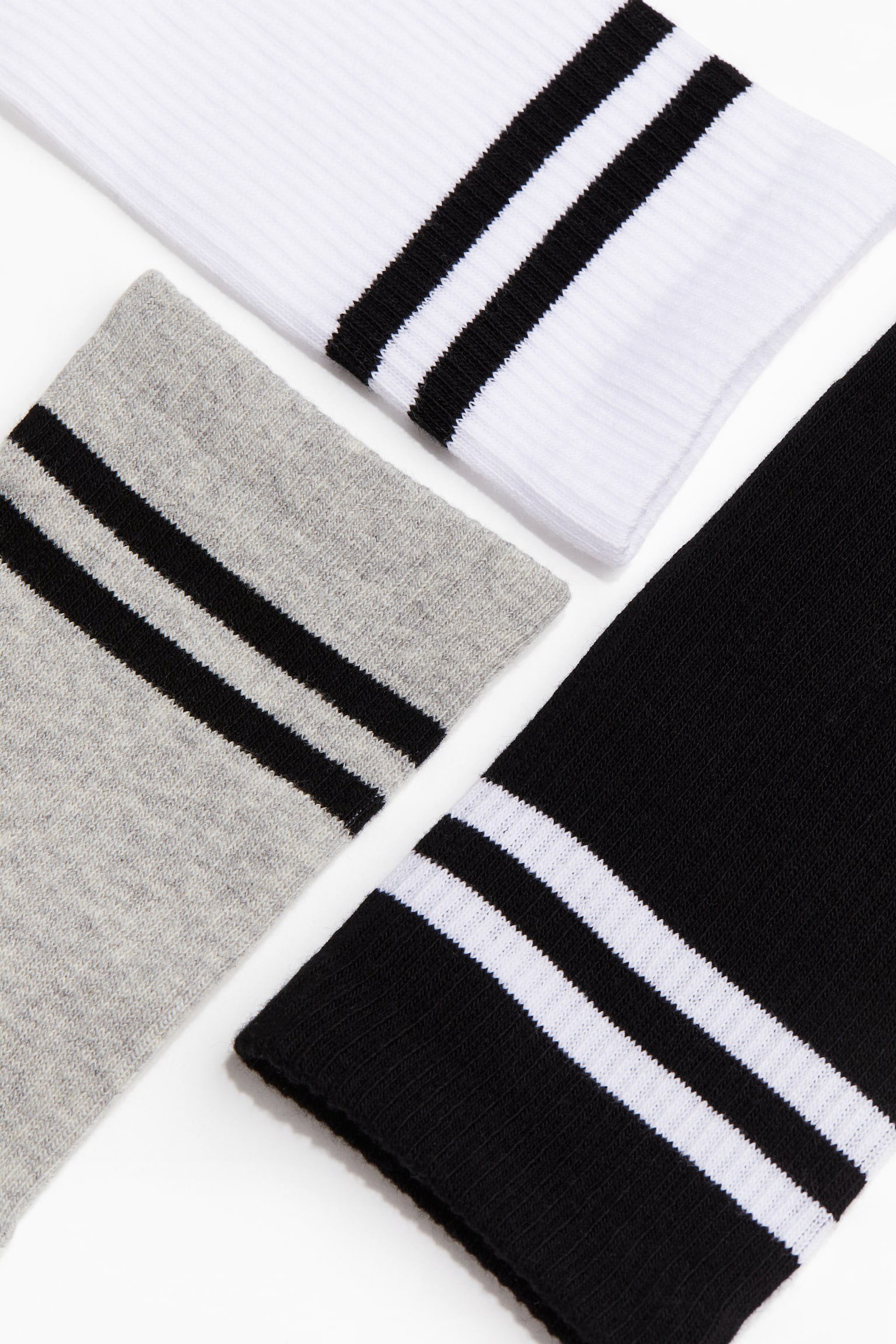 5-pack socks - Grey marl/White/Grey/Beige/Navy blue/Black/Grey/White - 2