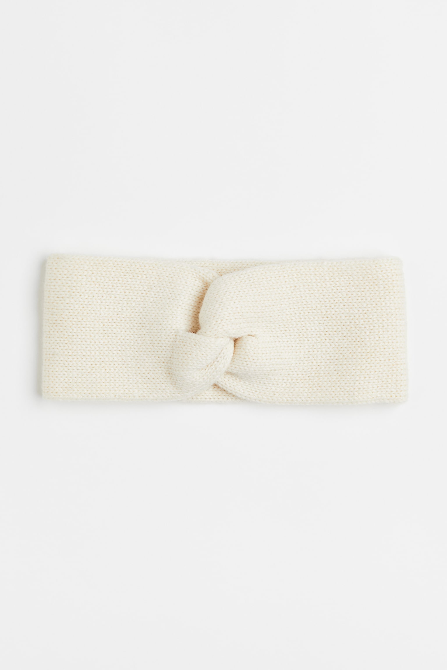 Knit Headband - Cream/Light beige/Black - 1