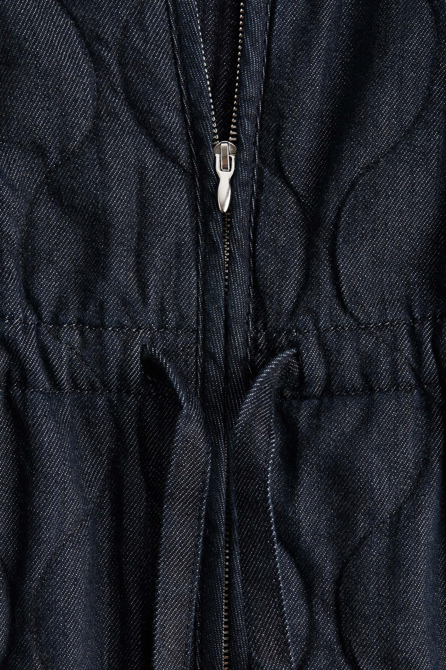 ז'קט ג'ינס קווילט - כחול ג'ינס כהה/כחול ג'ינס - 6