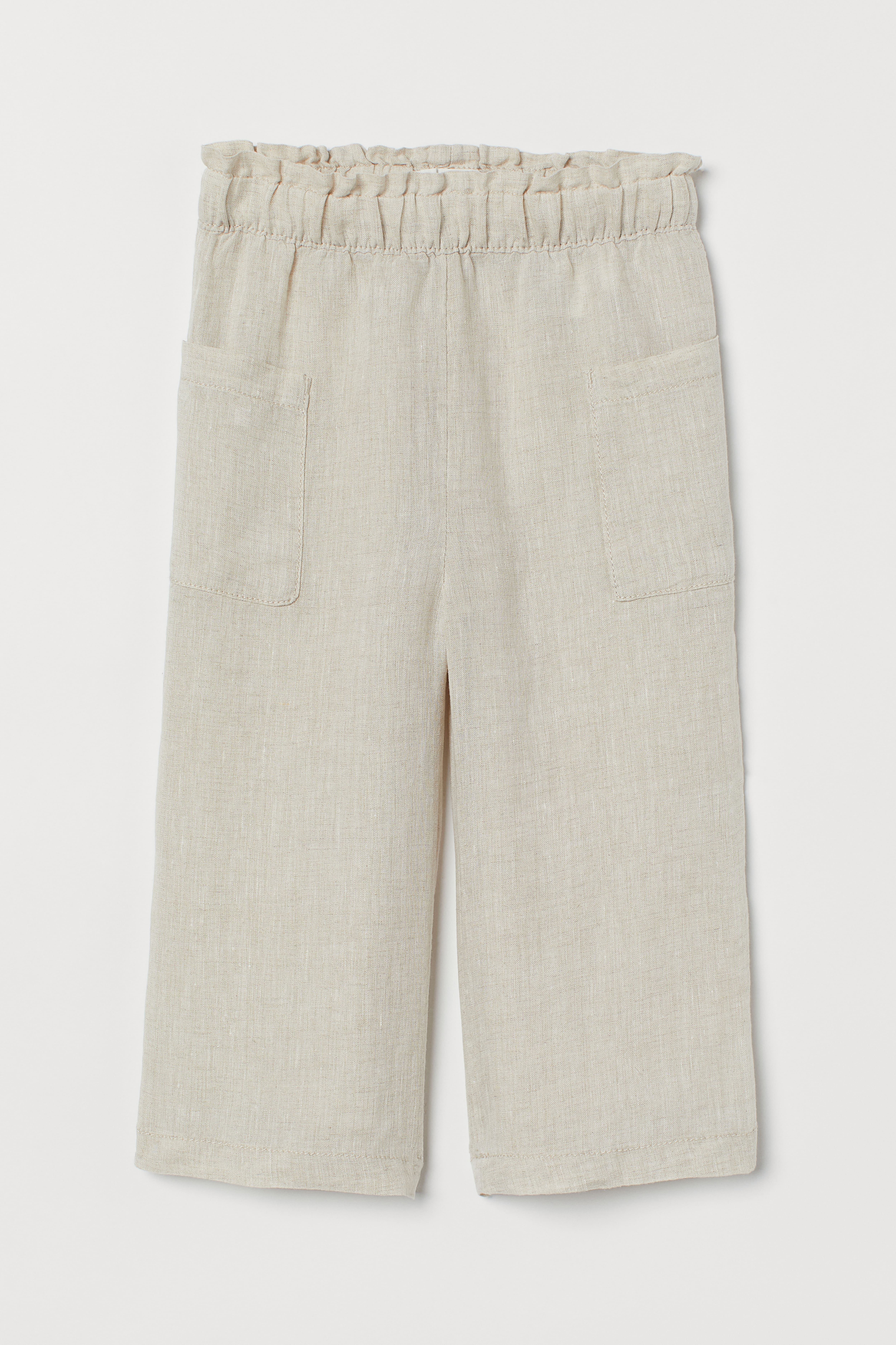 H and m linen pants best sale