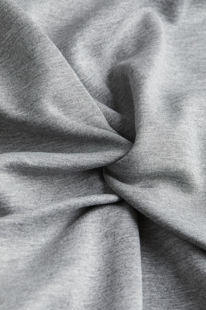 Oversized twist-detail dress - Grey marl - 5