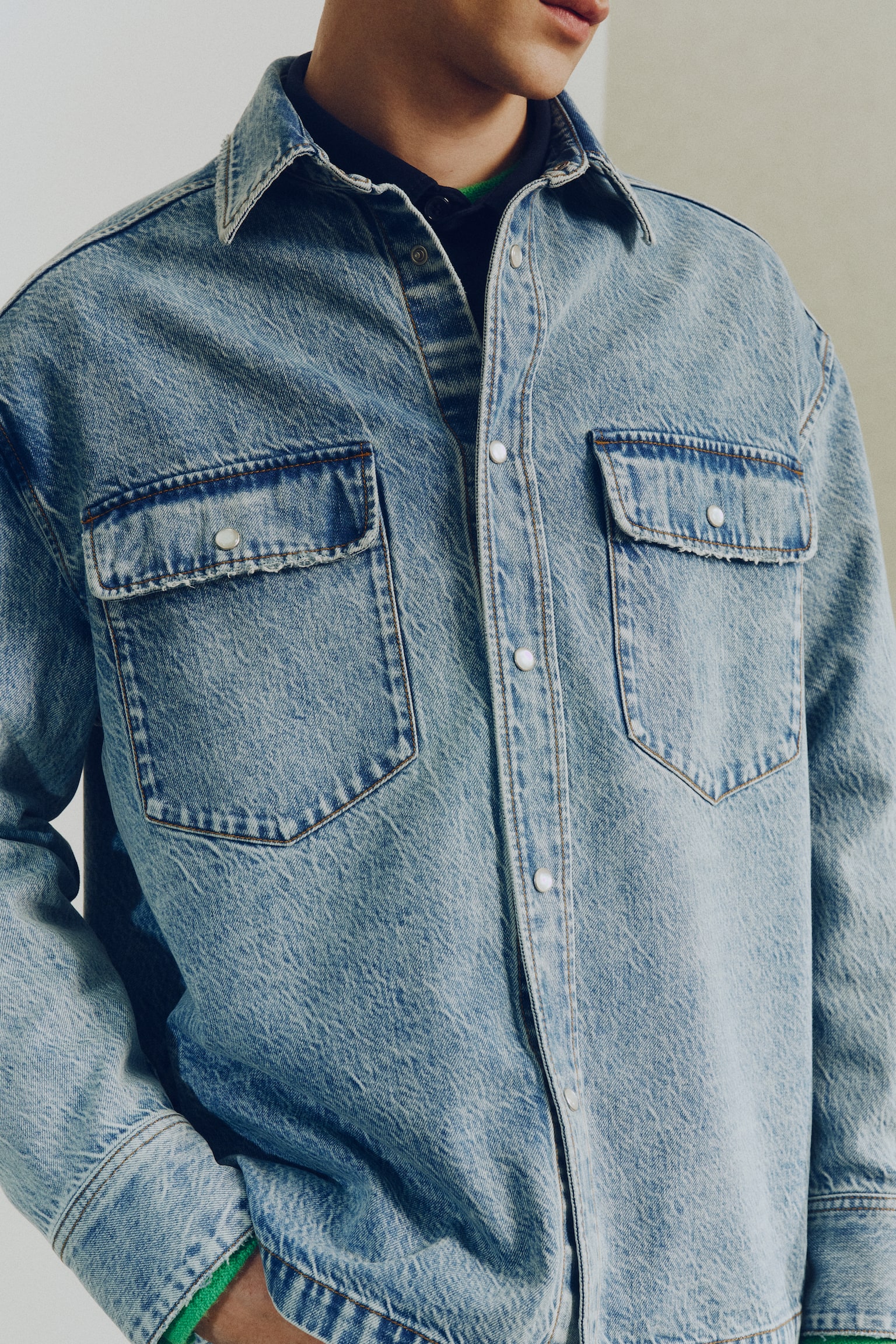 Regular Fit Denim shirt - Denim blue - 5