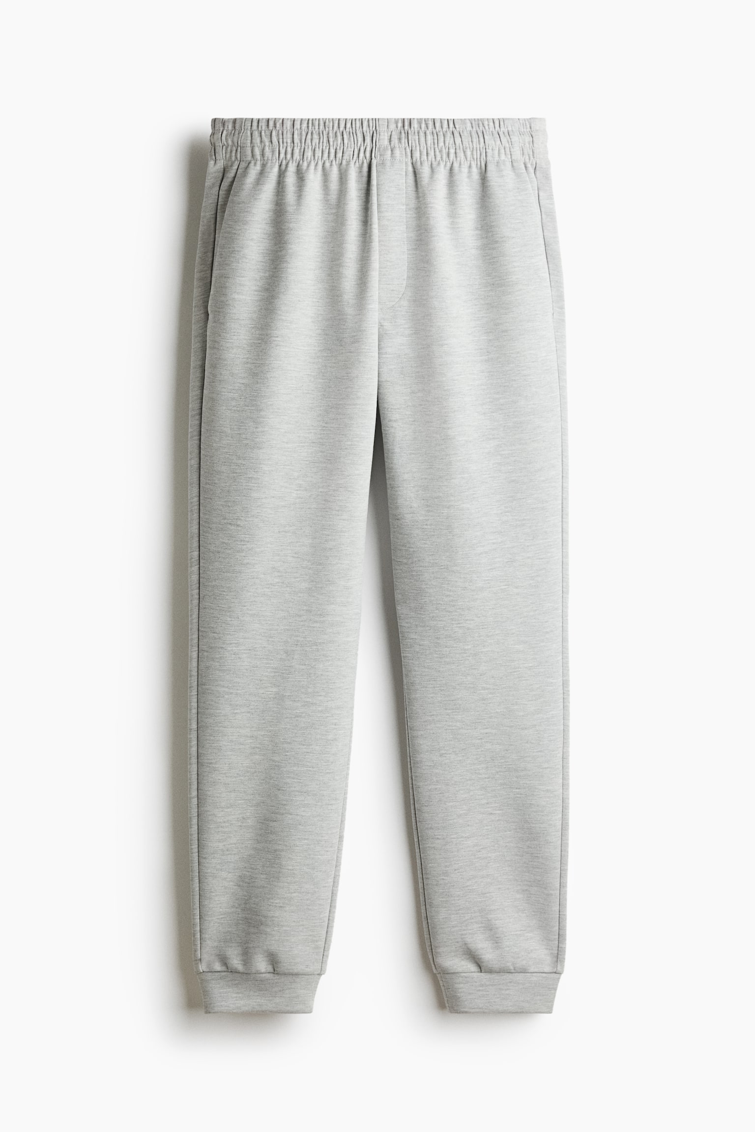 Regular Fit Interlock sweatpants - Light grey marl/Black/Dark blue - 1