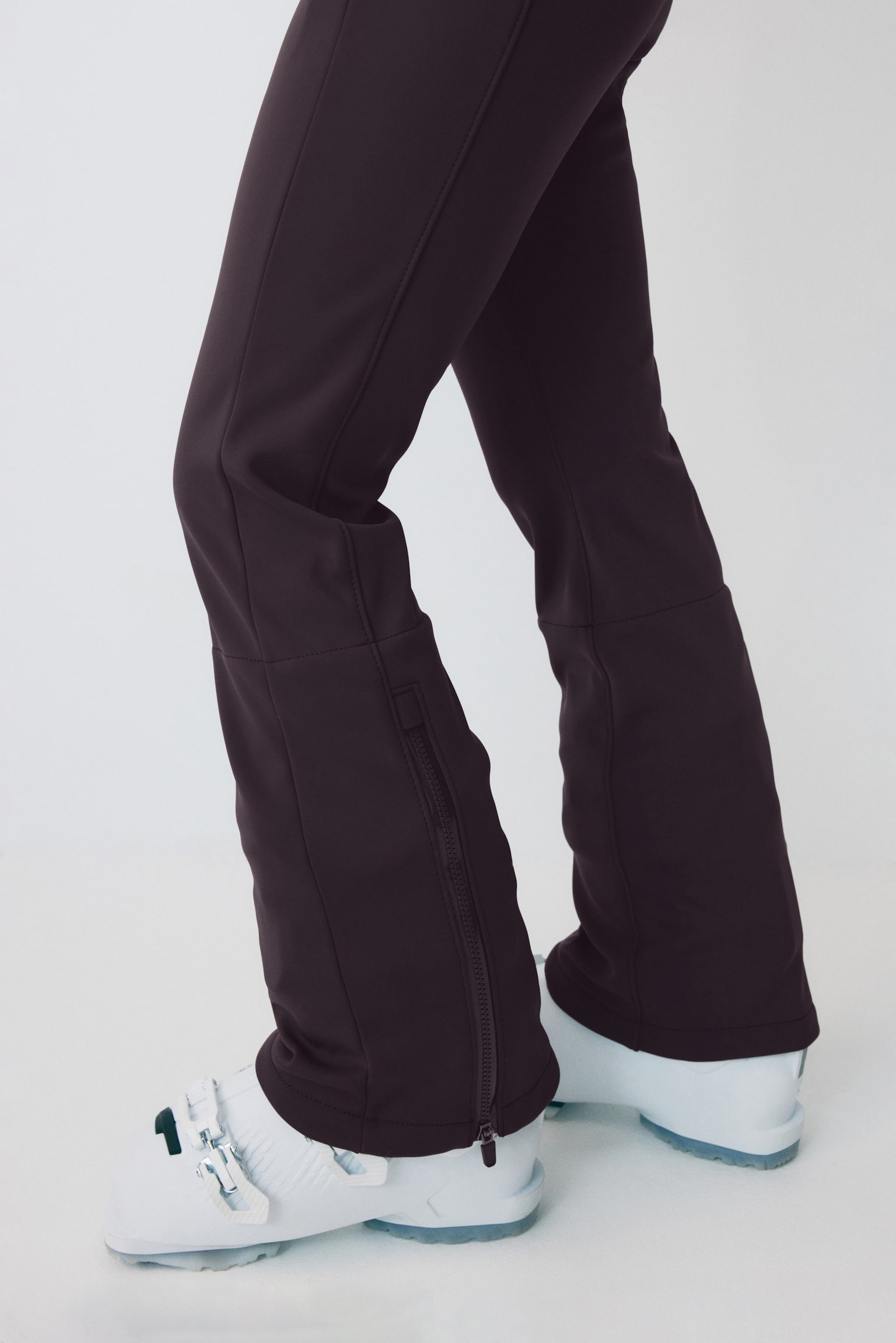 Water-repellent ski trousers - Aubergine purple/Black/Coffee bean brown/Plum red - 8