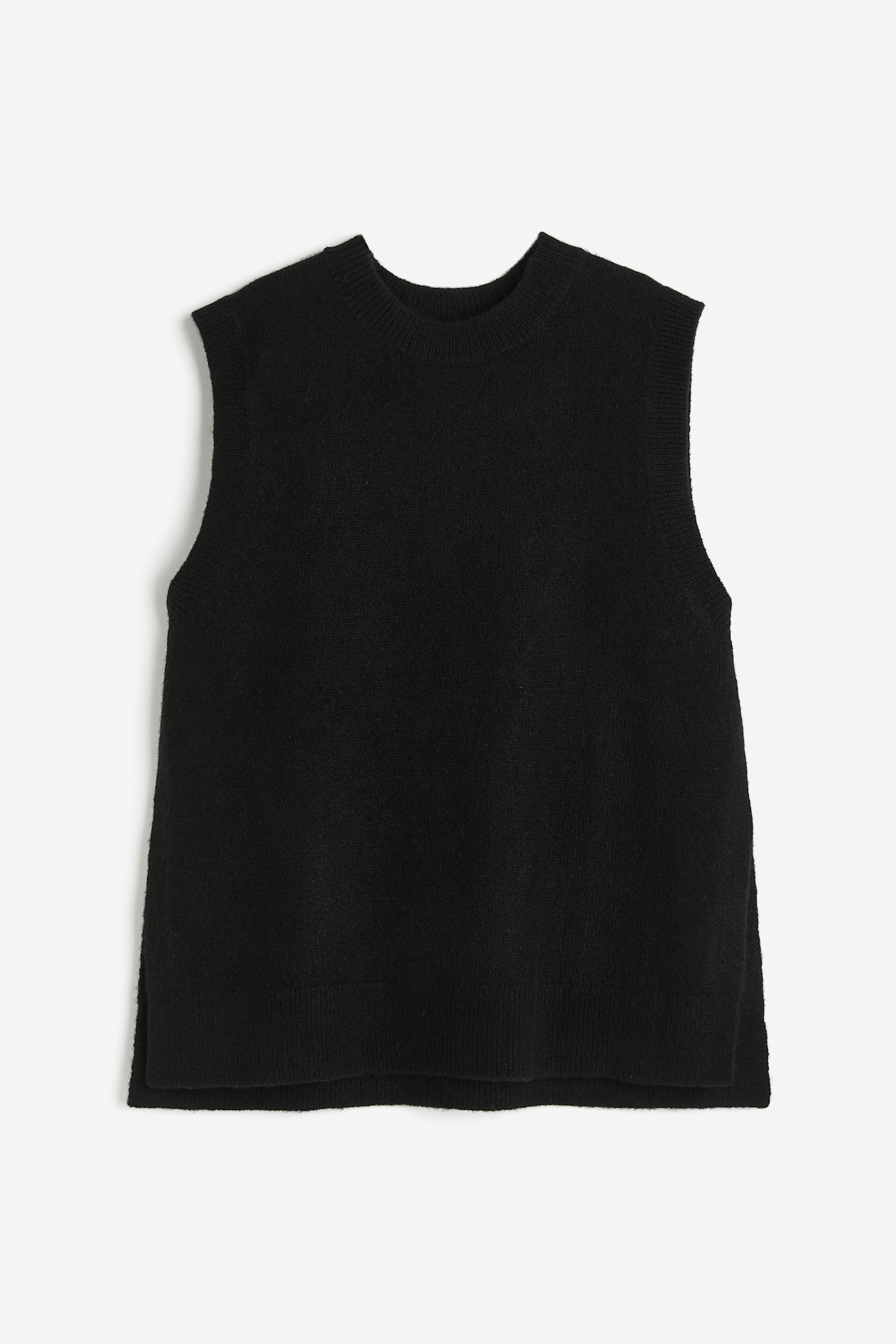 Black Pull And Bear Sweater Vest Vest Pull Sans Manche Femme Pull