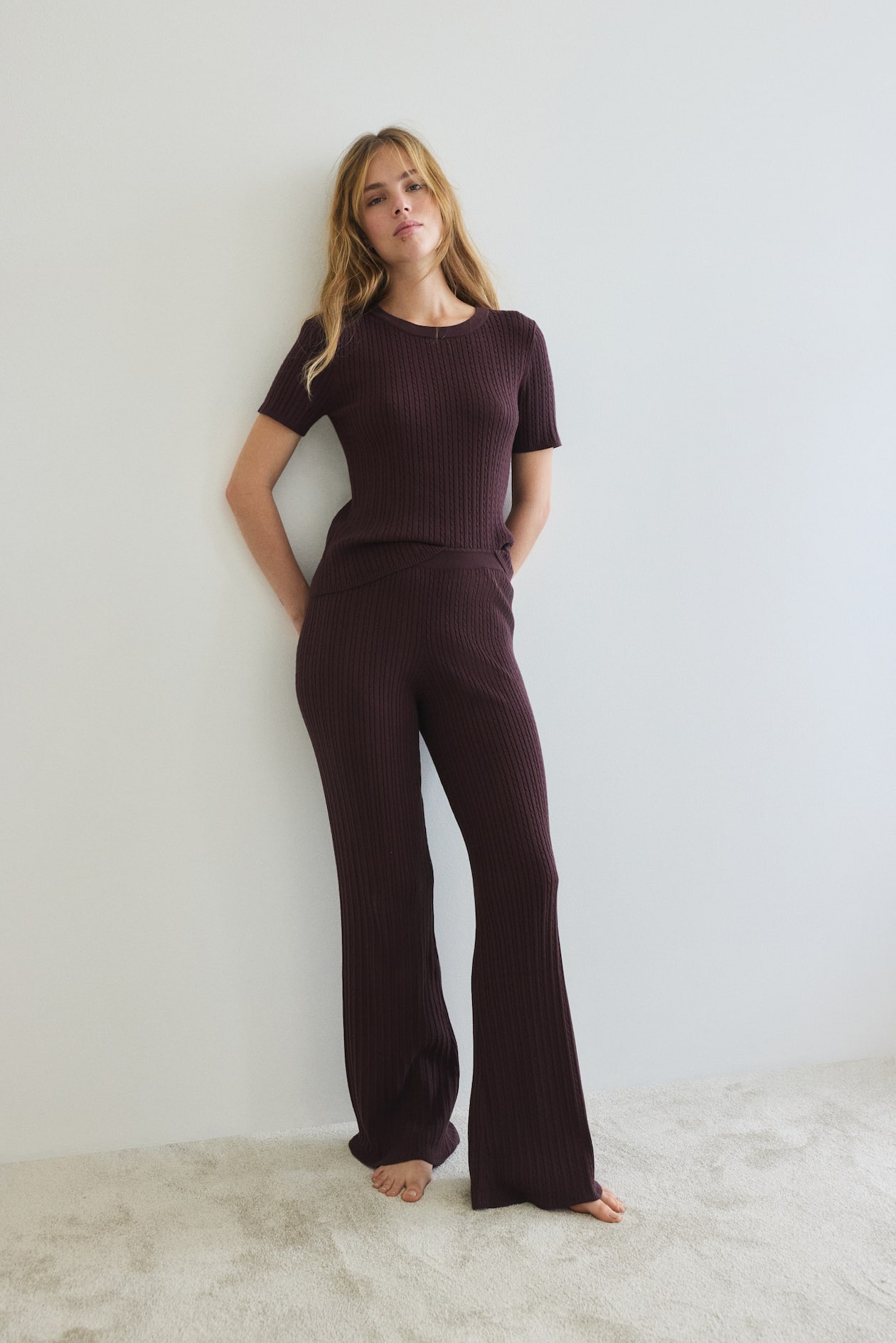 Cable-Knit Pants - image 2